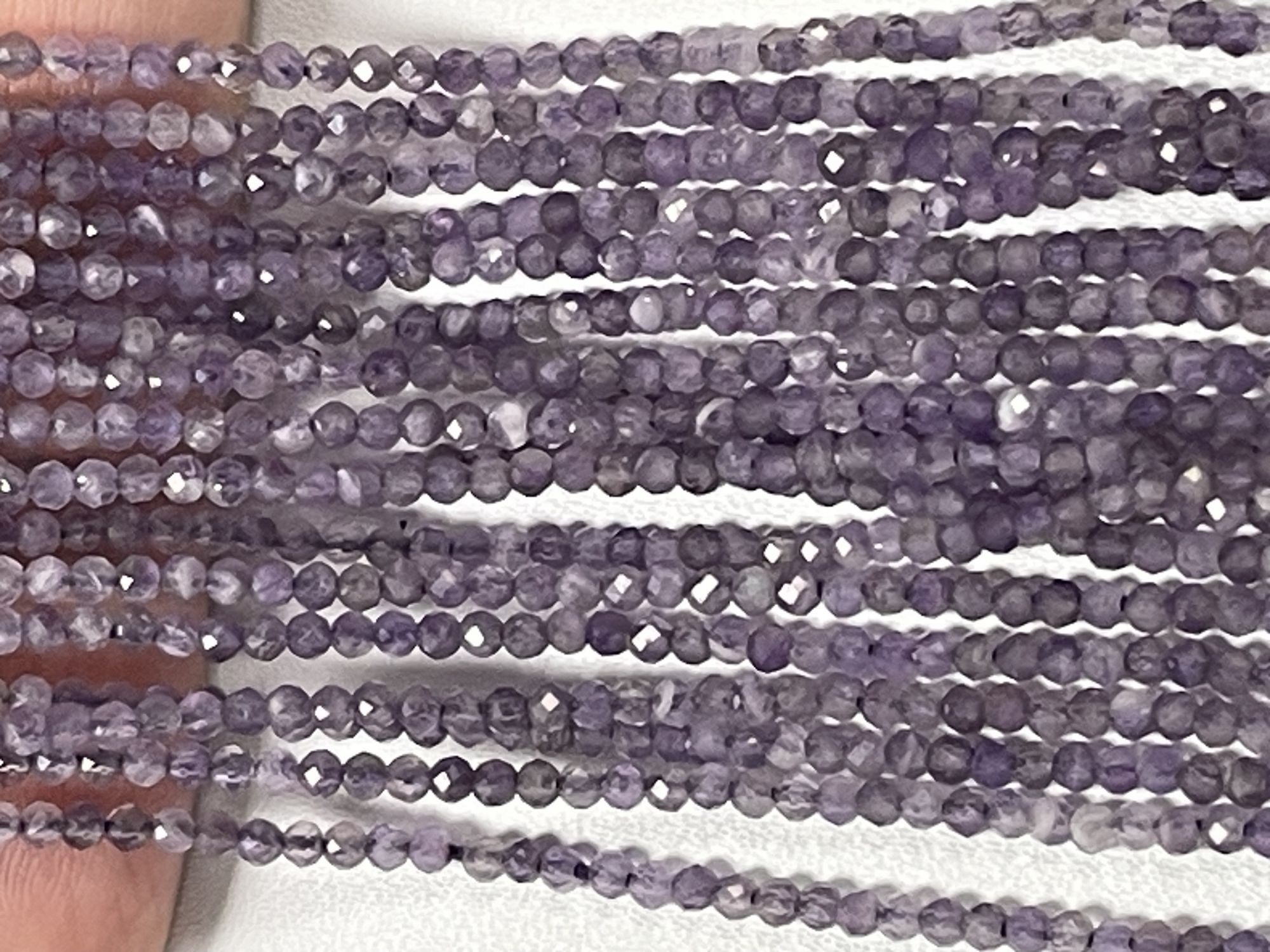 Purple Amethyst Rondelle Faceted