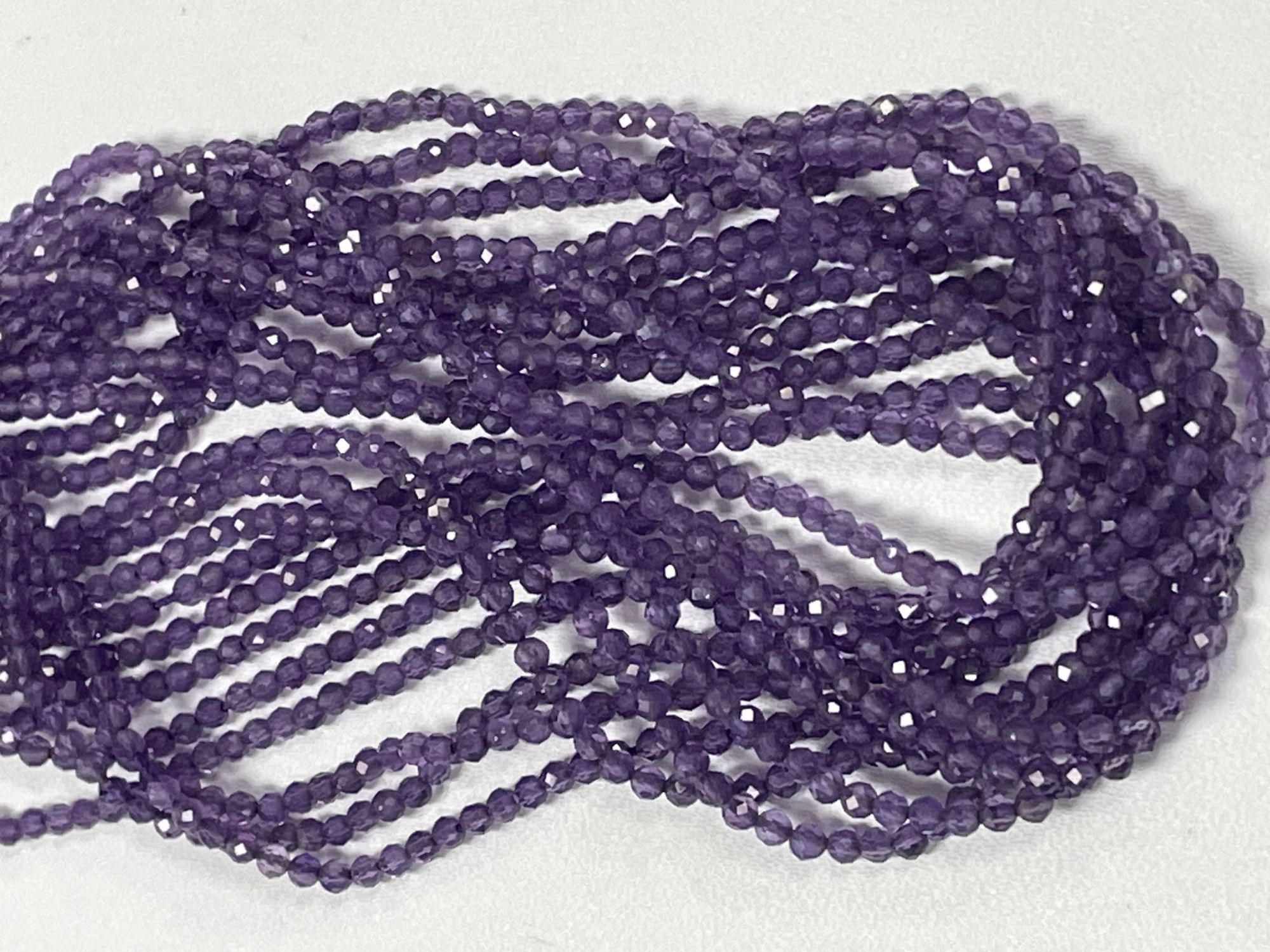 Purple Amethyst Rondelle Faceted