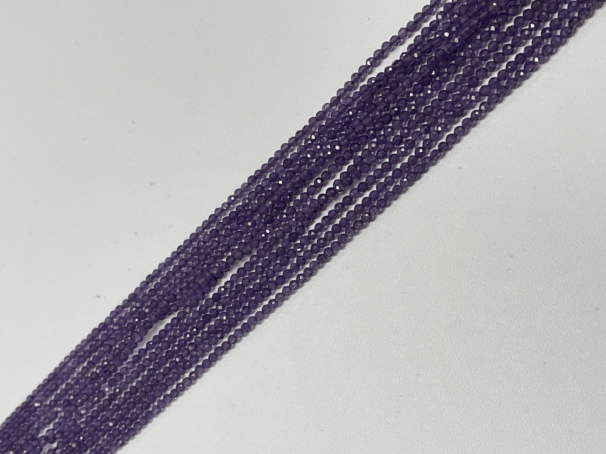 Purple Amethyst Rondelle Faceted