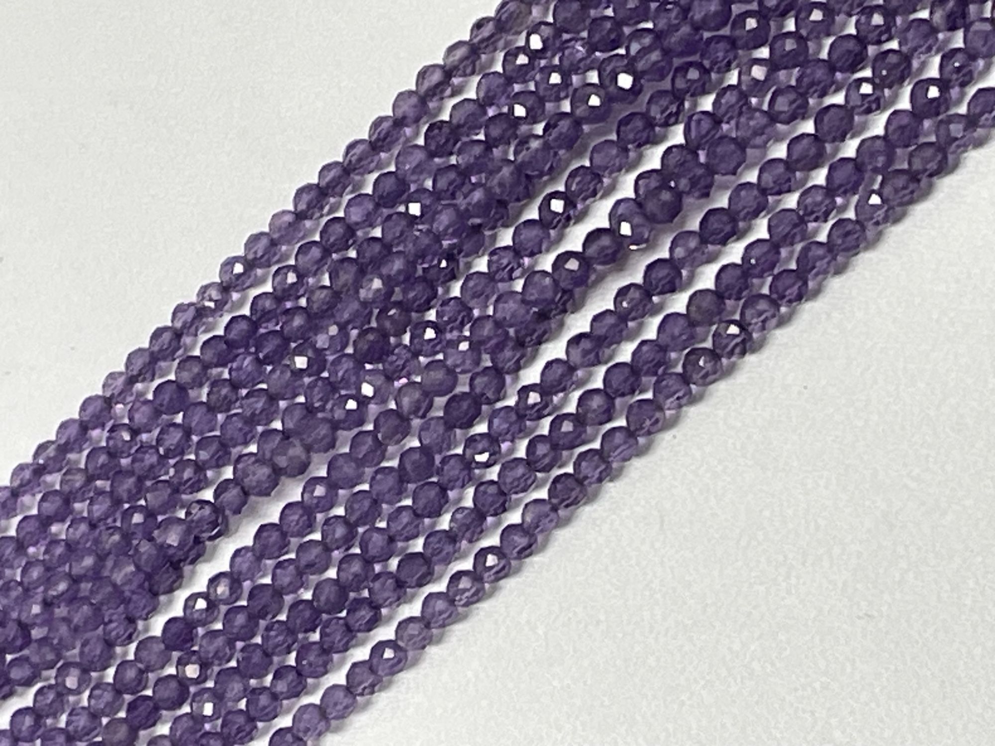 Purple Amethyst Rondelle Faceted