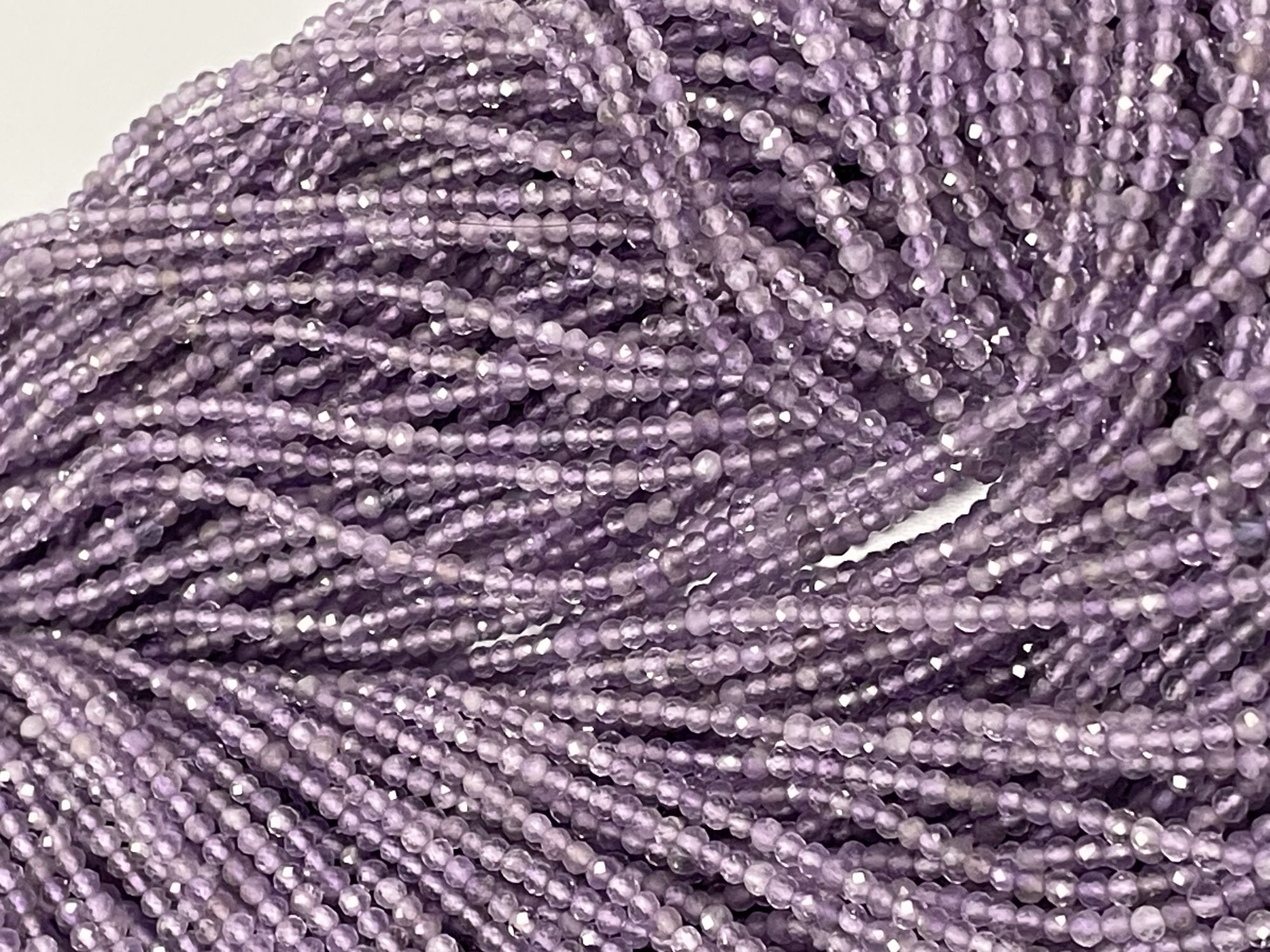 Purple Amethyst Rondelle Faceted