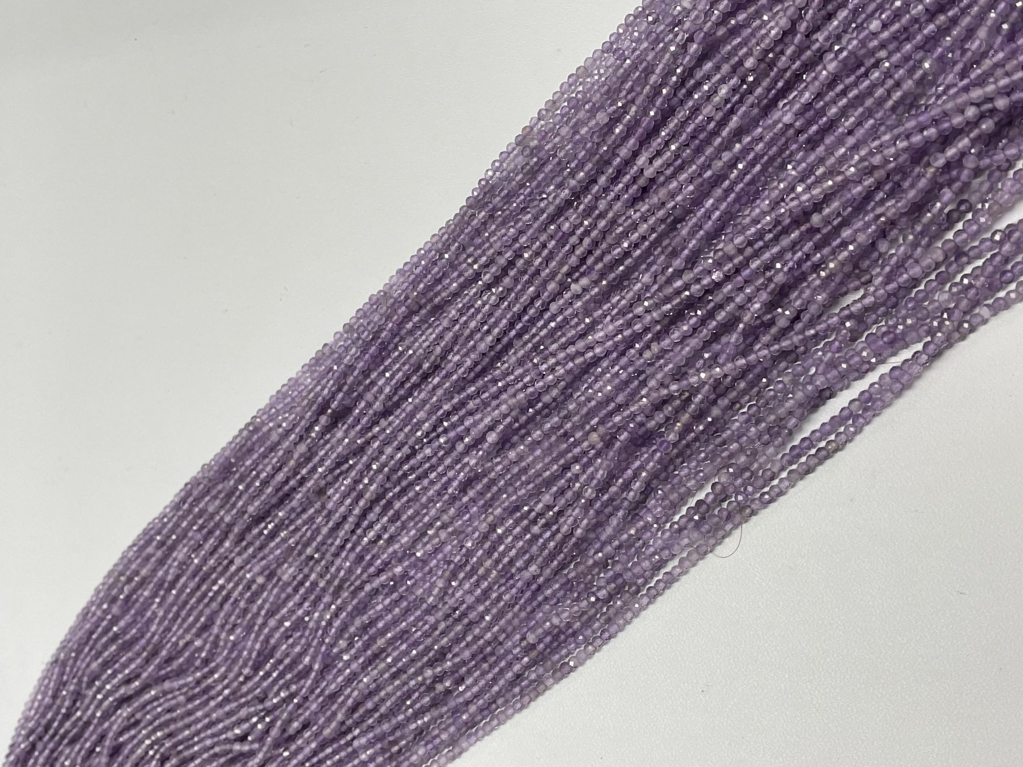 Purple Amethyst Rondelle Faceted