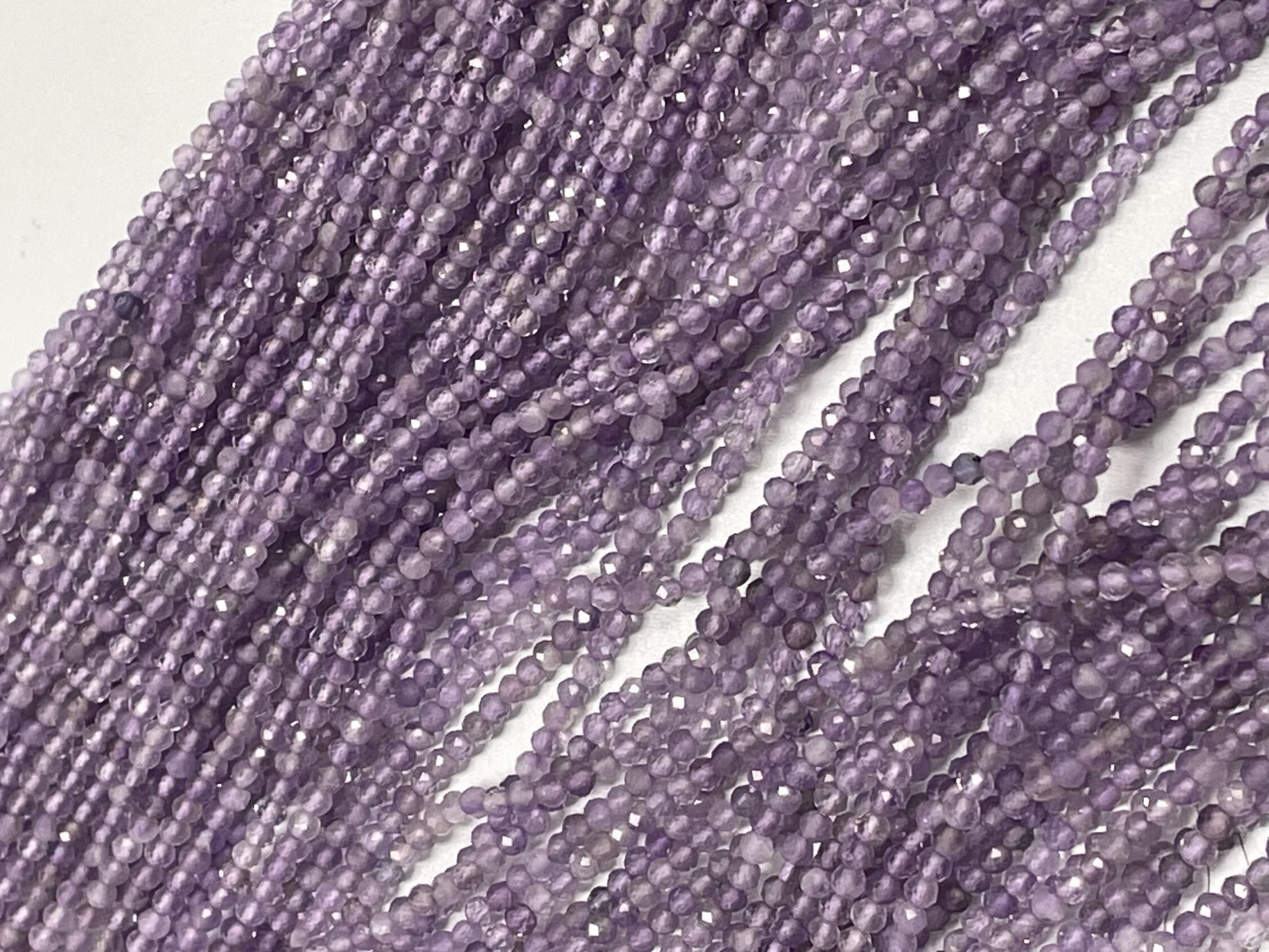 Purple Amethyst Rondelle Faceted