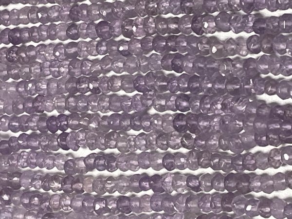 Purple Amethyst rondelle Faceted