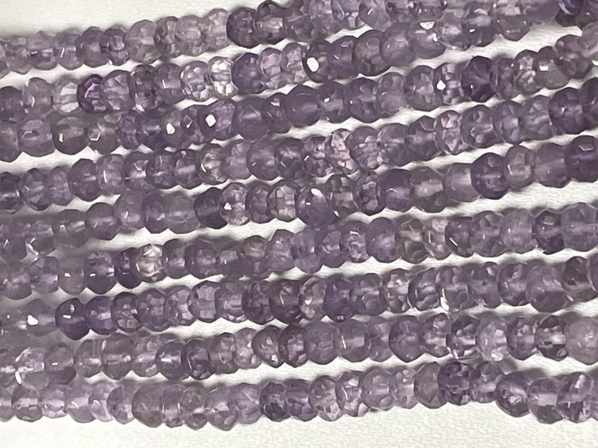 Purple Amethyst rondelle Faceted