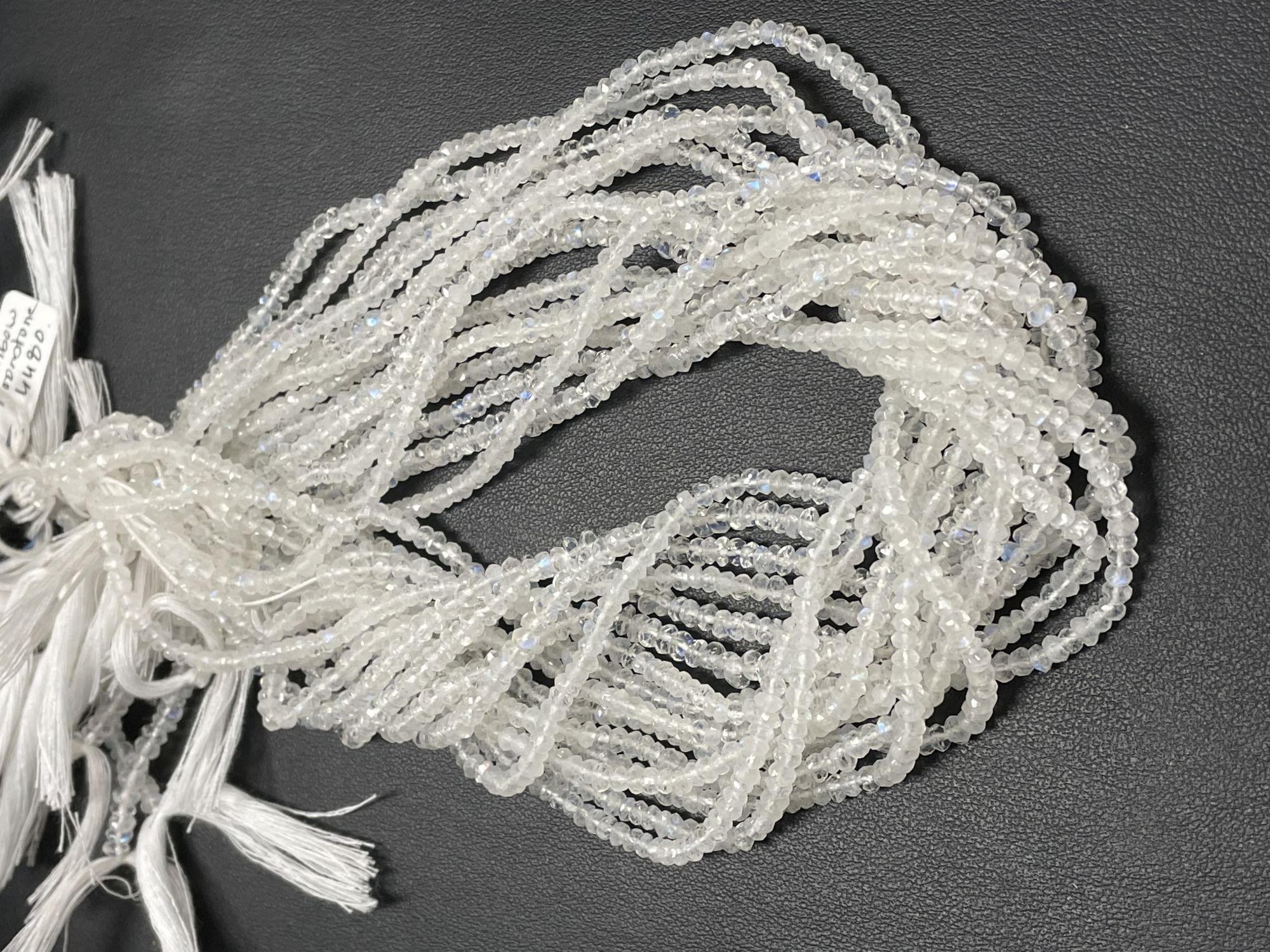 Rainbow Moonstone Rondelle Faceted