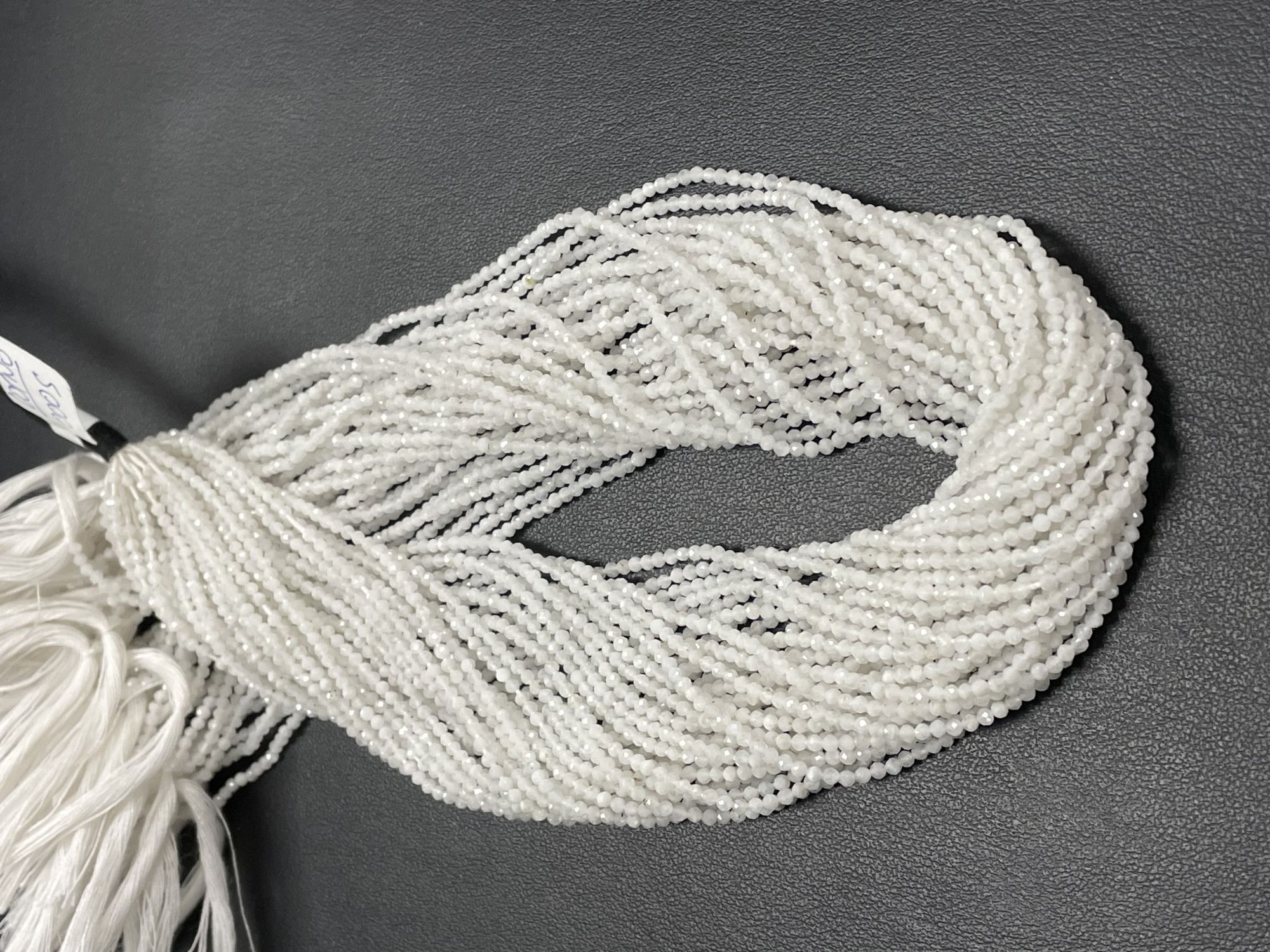 Rainbow Moonstone Rondelle Faceted