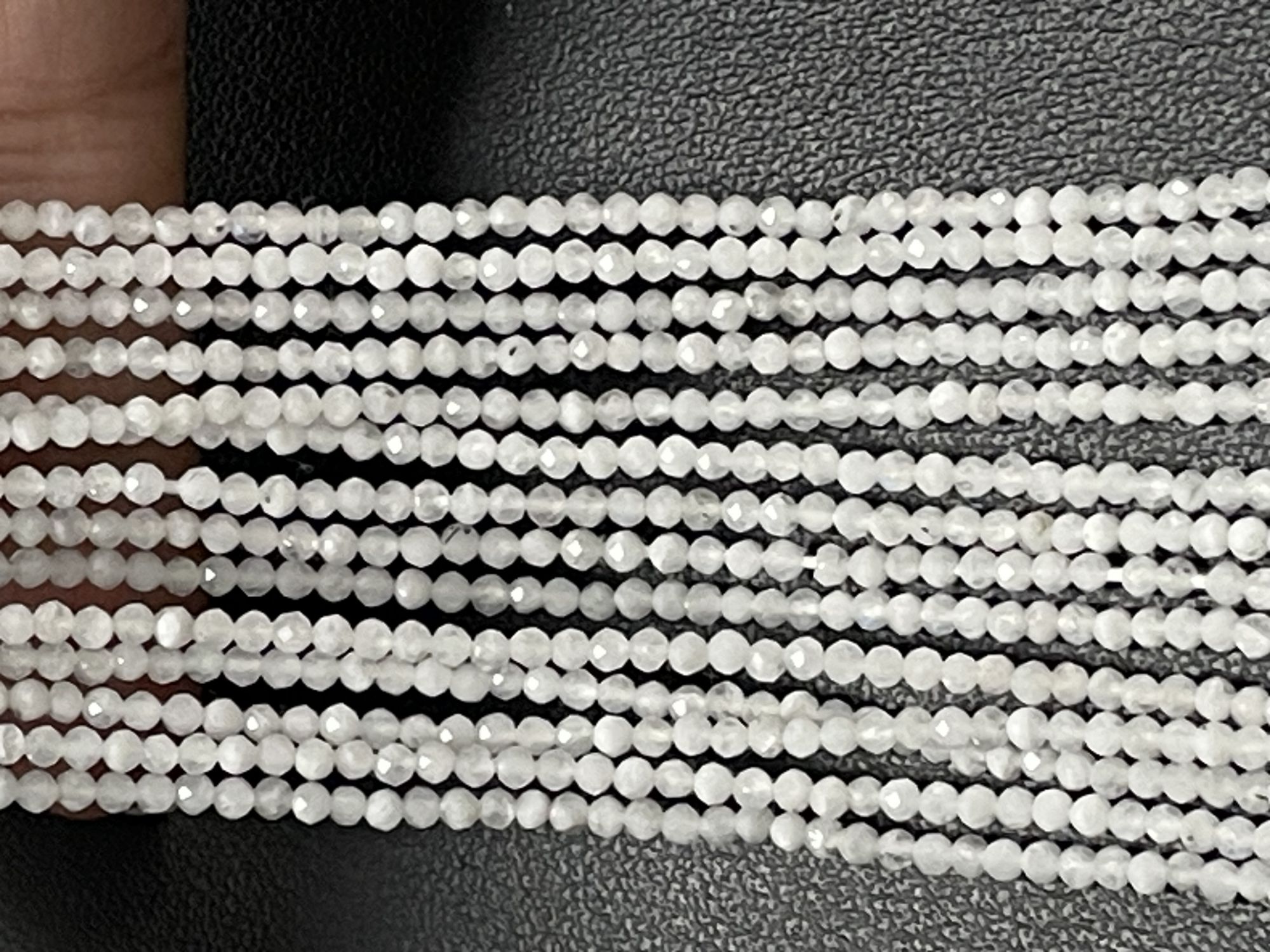 Rainbow Moonstone Rondelle Faceted