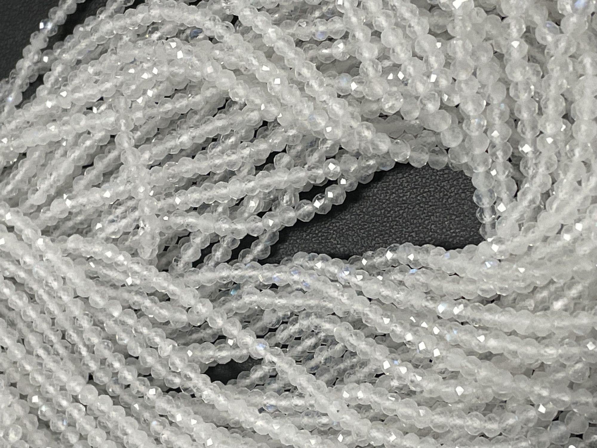 Rainbow Moonstone Rondelle Faceted