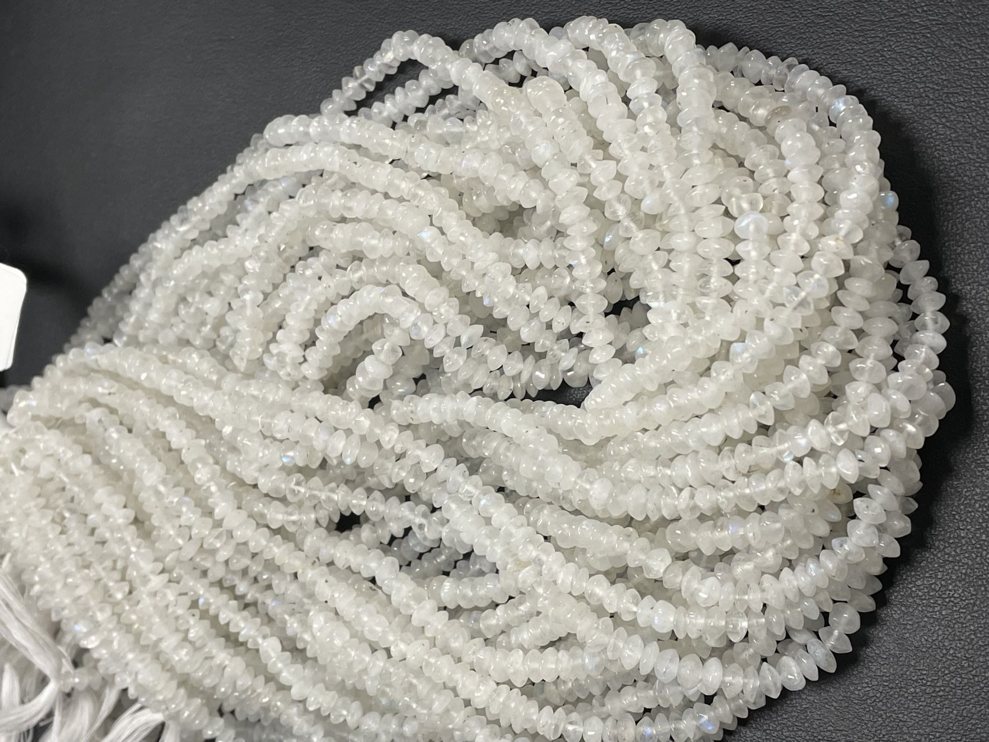 Rainbow Moonstone Disc Smooth