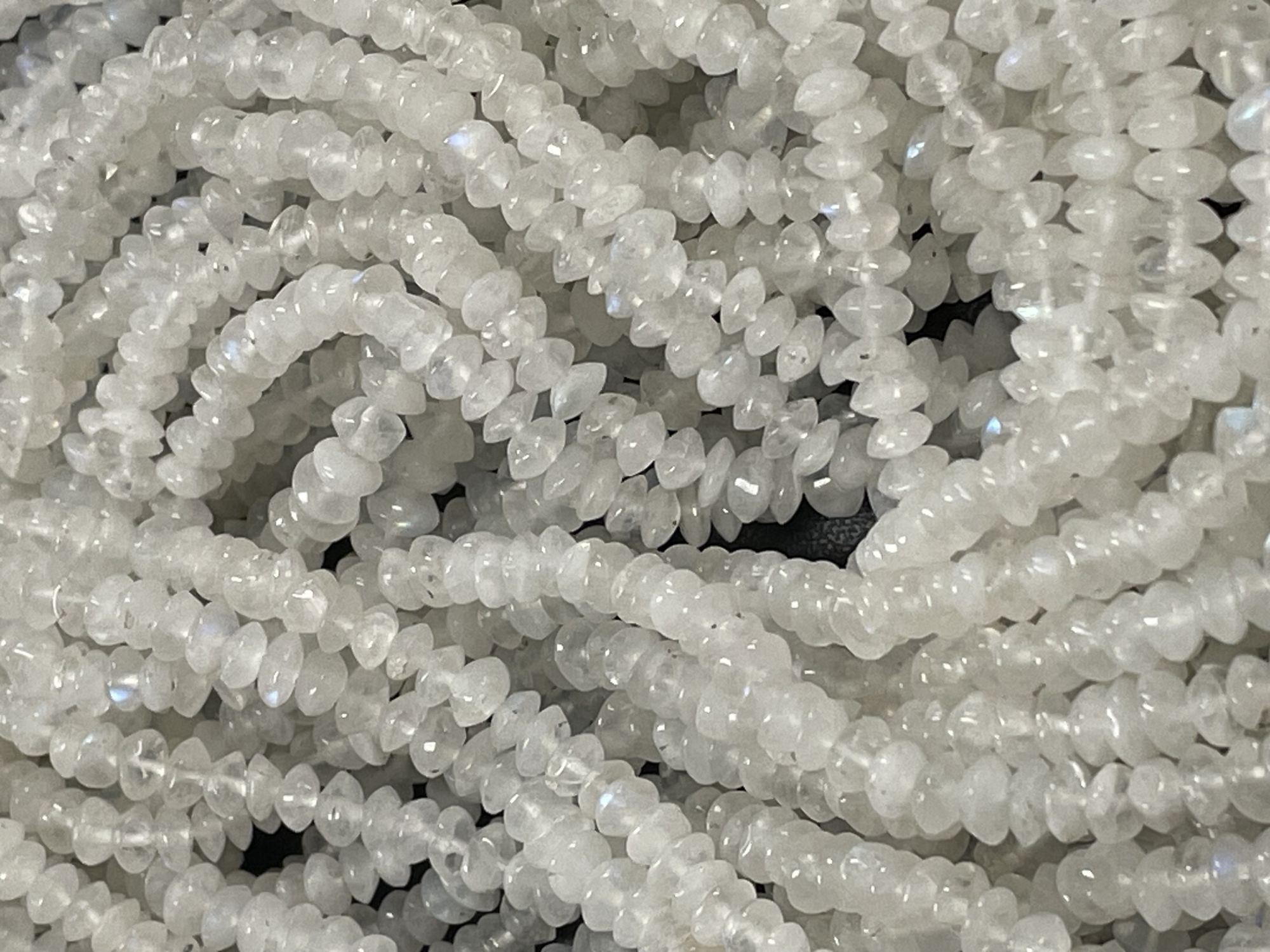 Rainbow Moonstone Disc Smooth