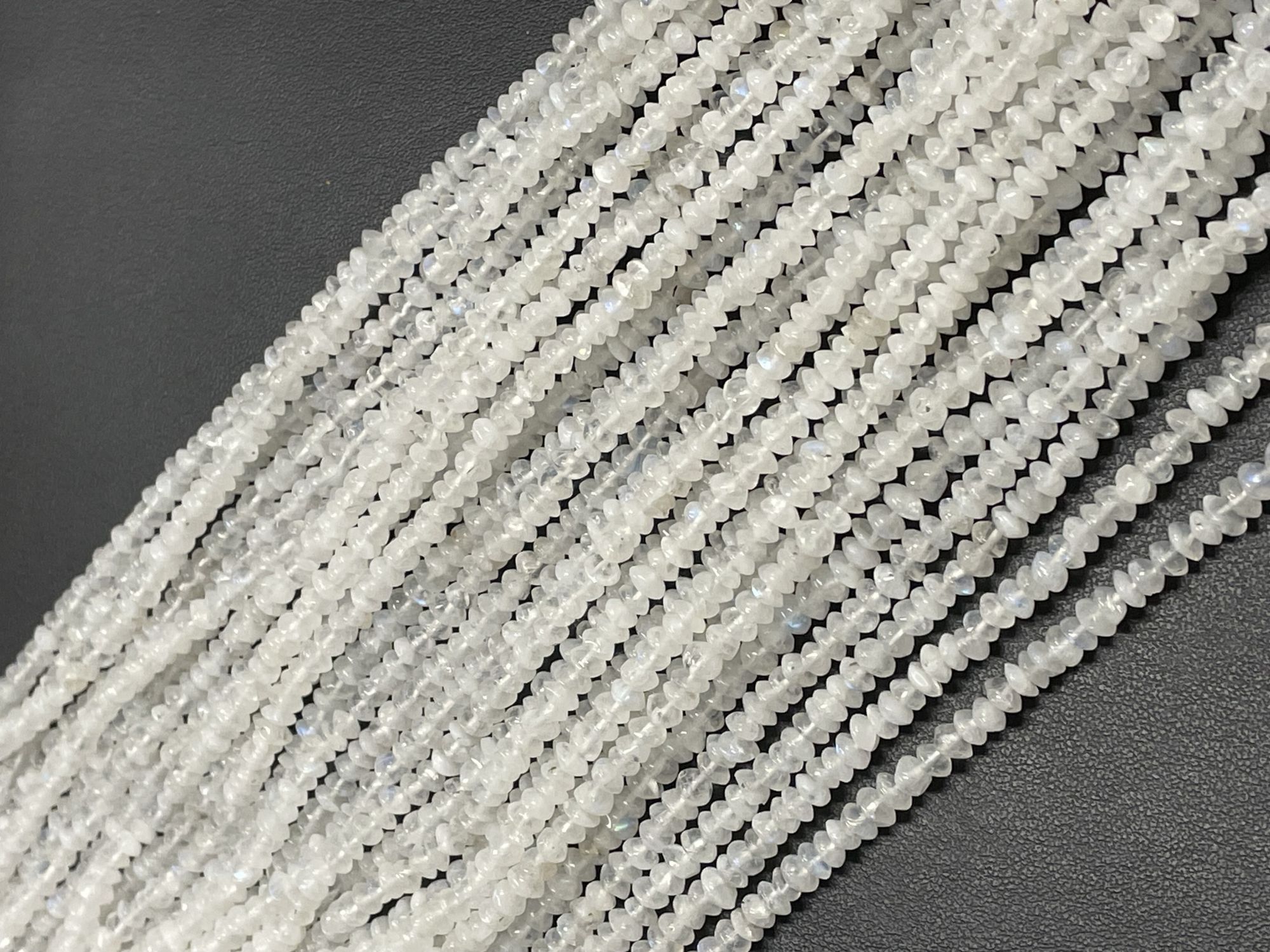 Rainbow Moonstone Disc Smooth