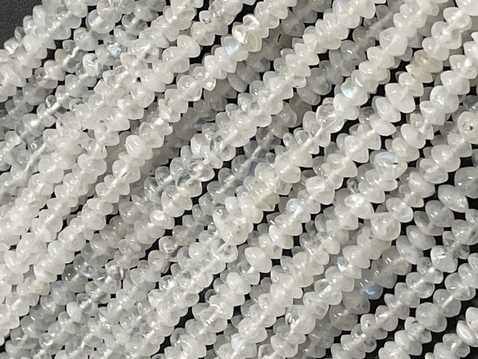 Rainbow Moonstone Disc Smooth