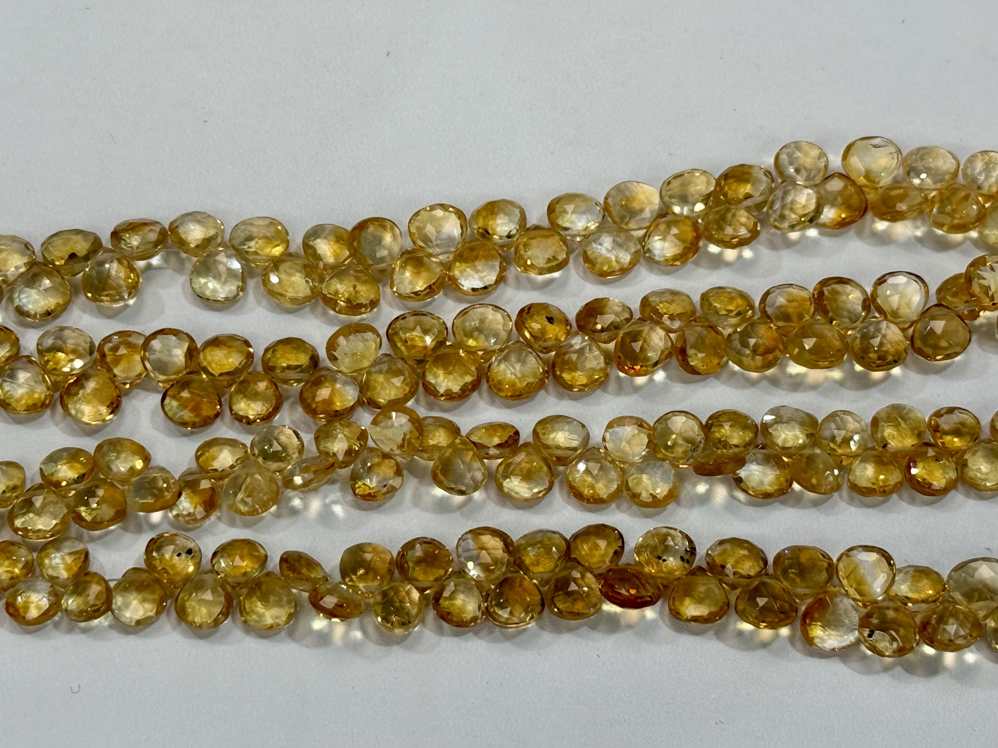 Citrine Heart Faceted