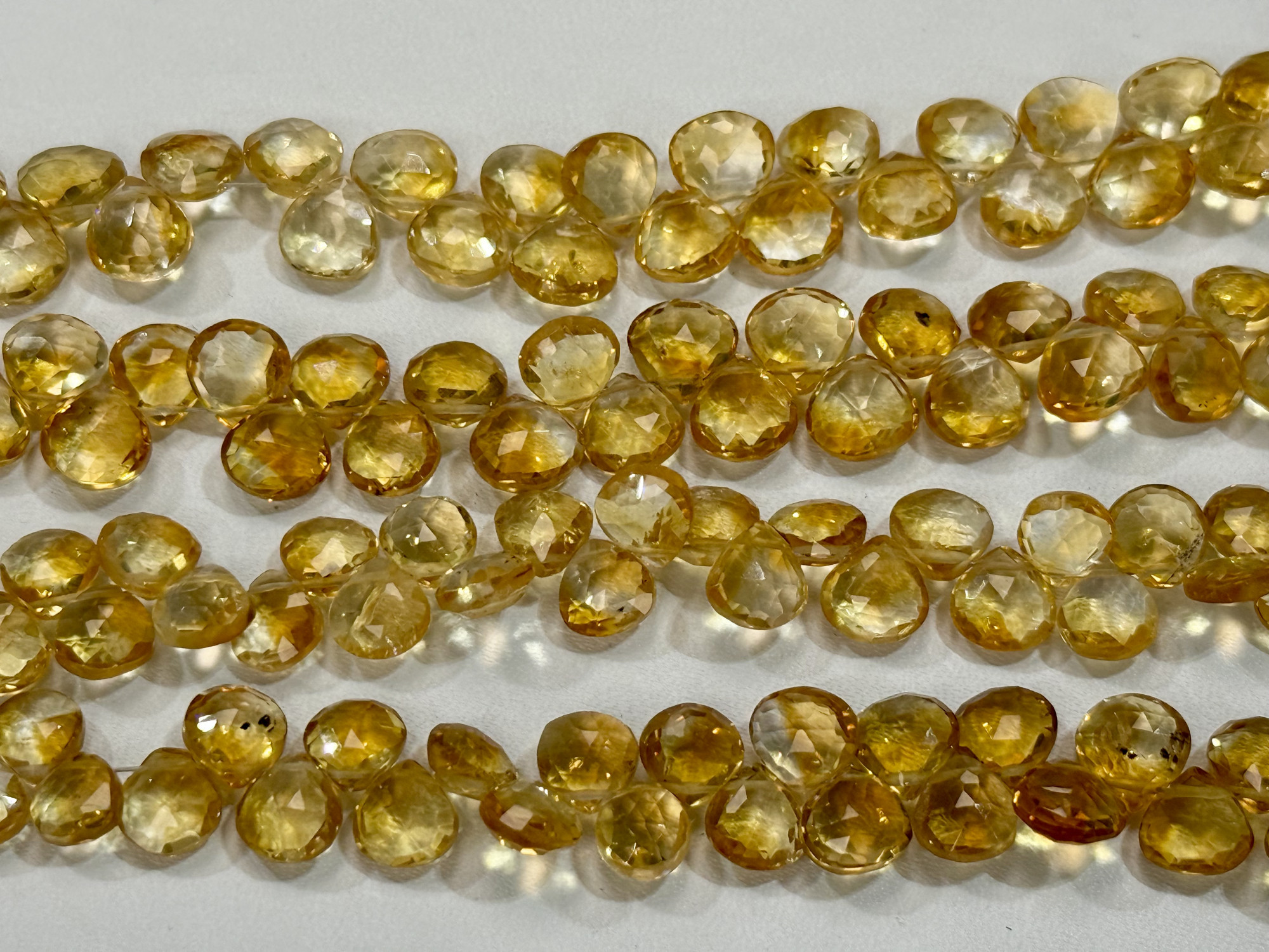Citrine Heart Faceted