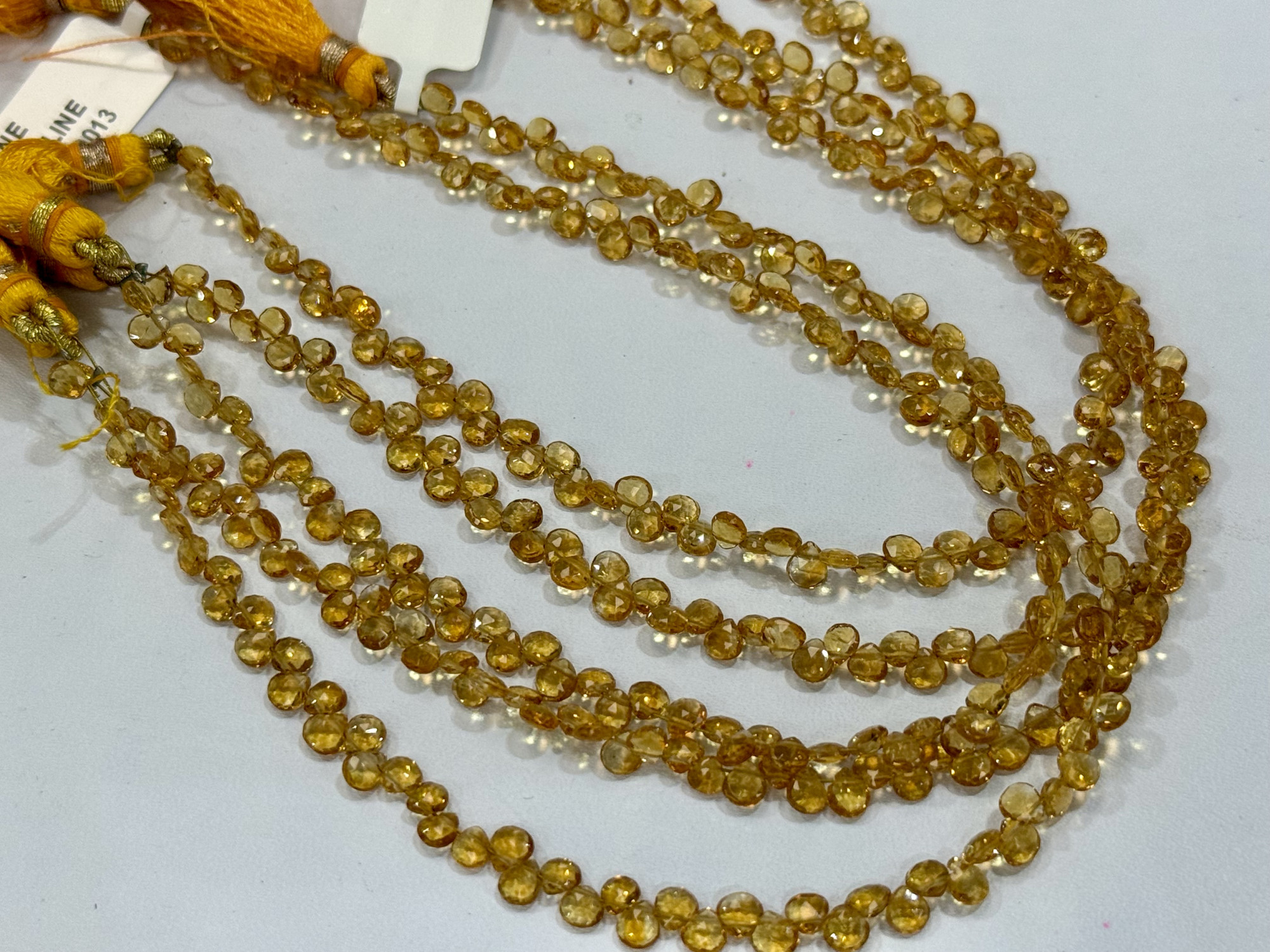 Citrine Heart Faceted