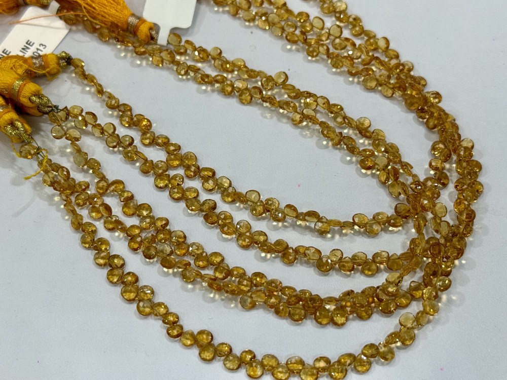 Image of Citrine Heart Faceted