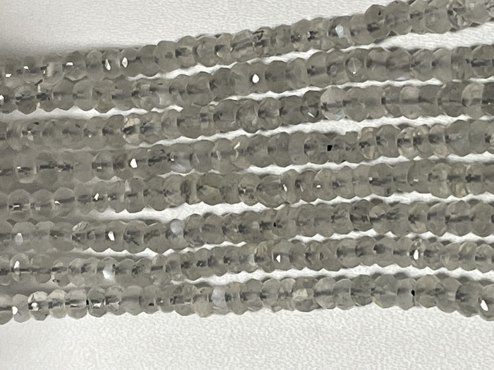 Moonstone Rondelle Faceted Ceylone