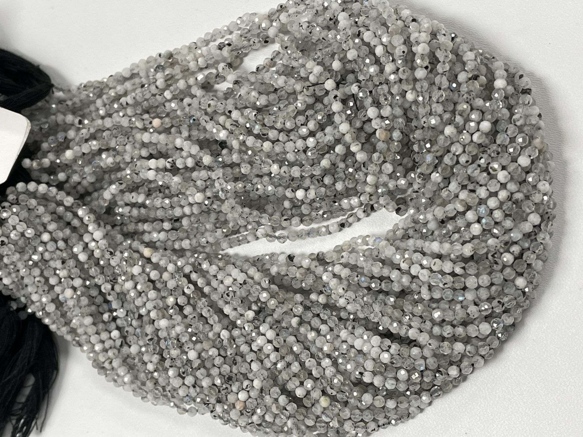 Rainbow Moonstone Rondelle Faceted