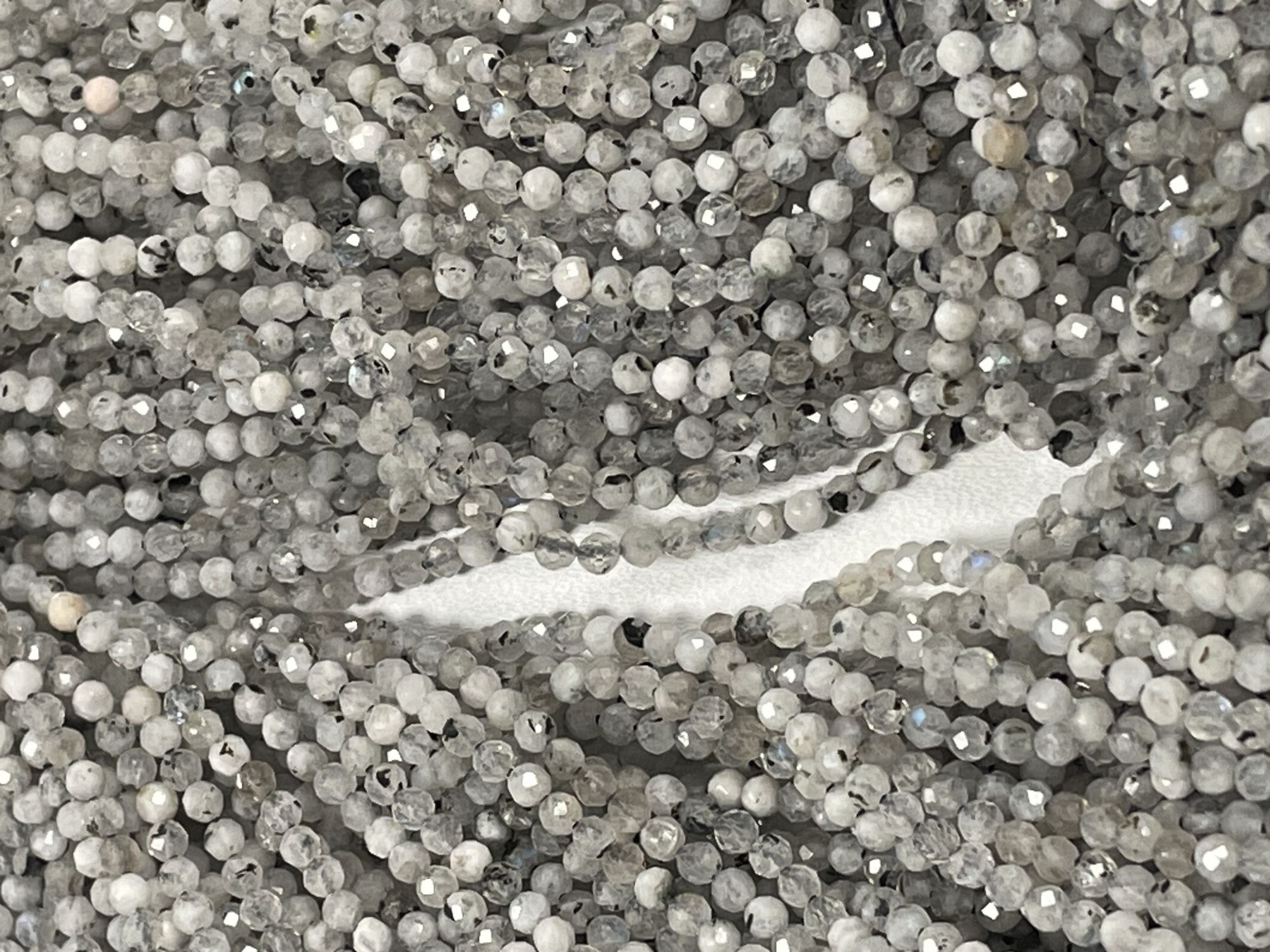 Rainbow Moonstone Rondelle Faceted