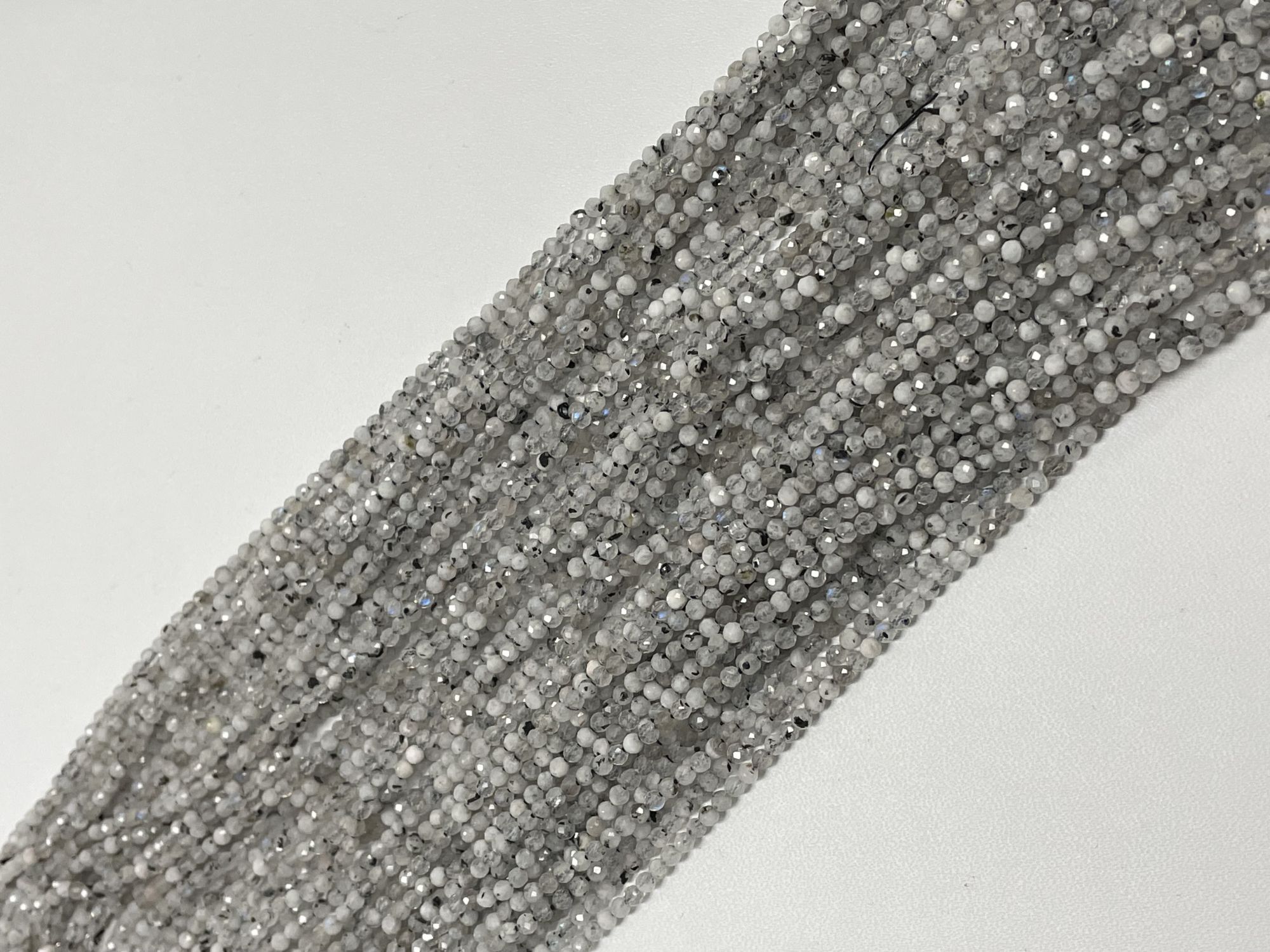 Rainbow Moonstone Rondelle Faceted