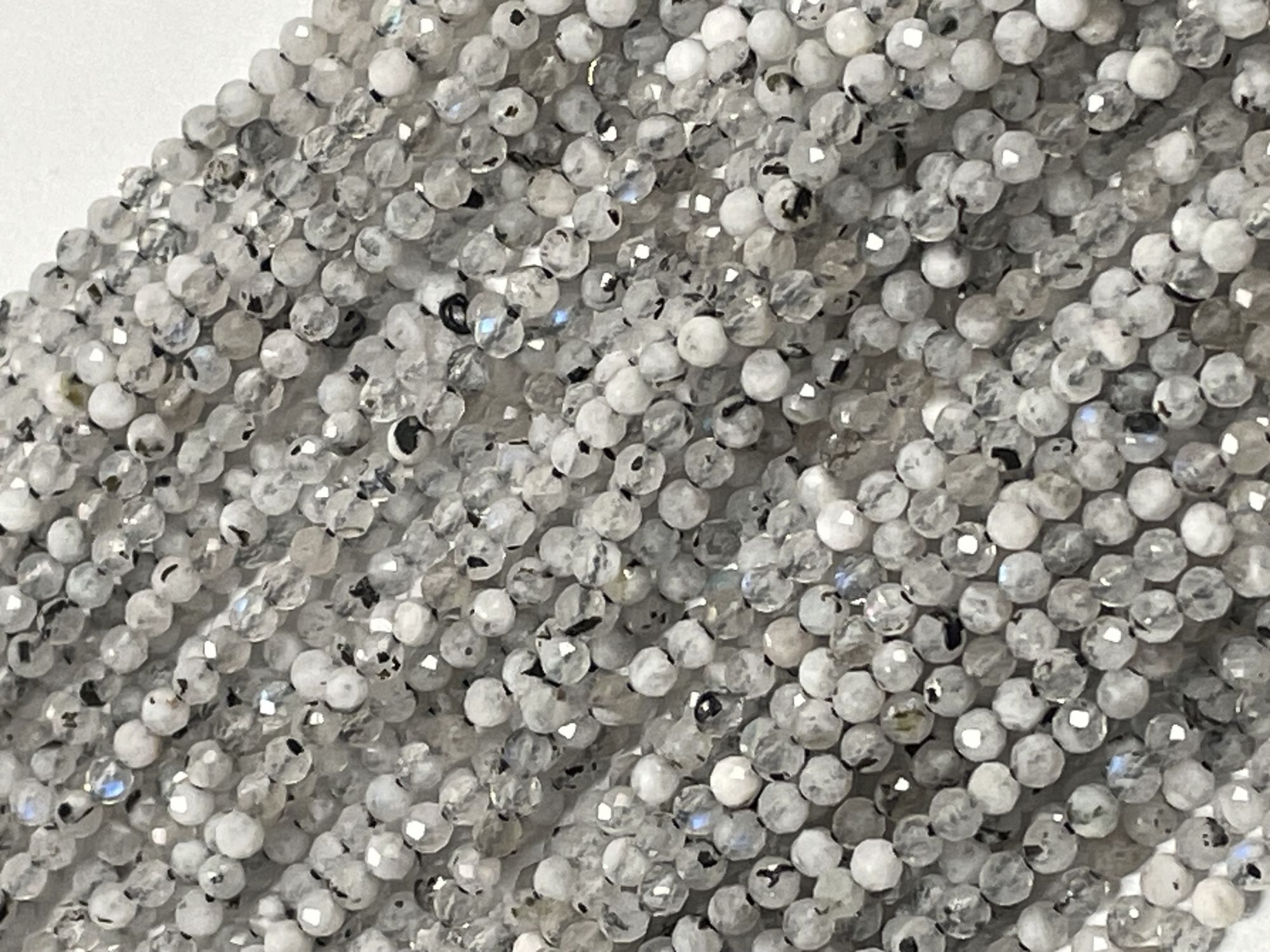 Rainbow Moonstone Rondelle Faceted