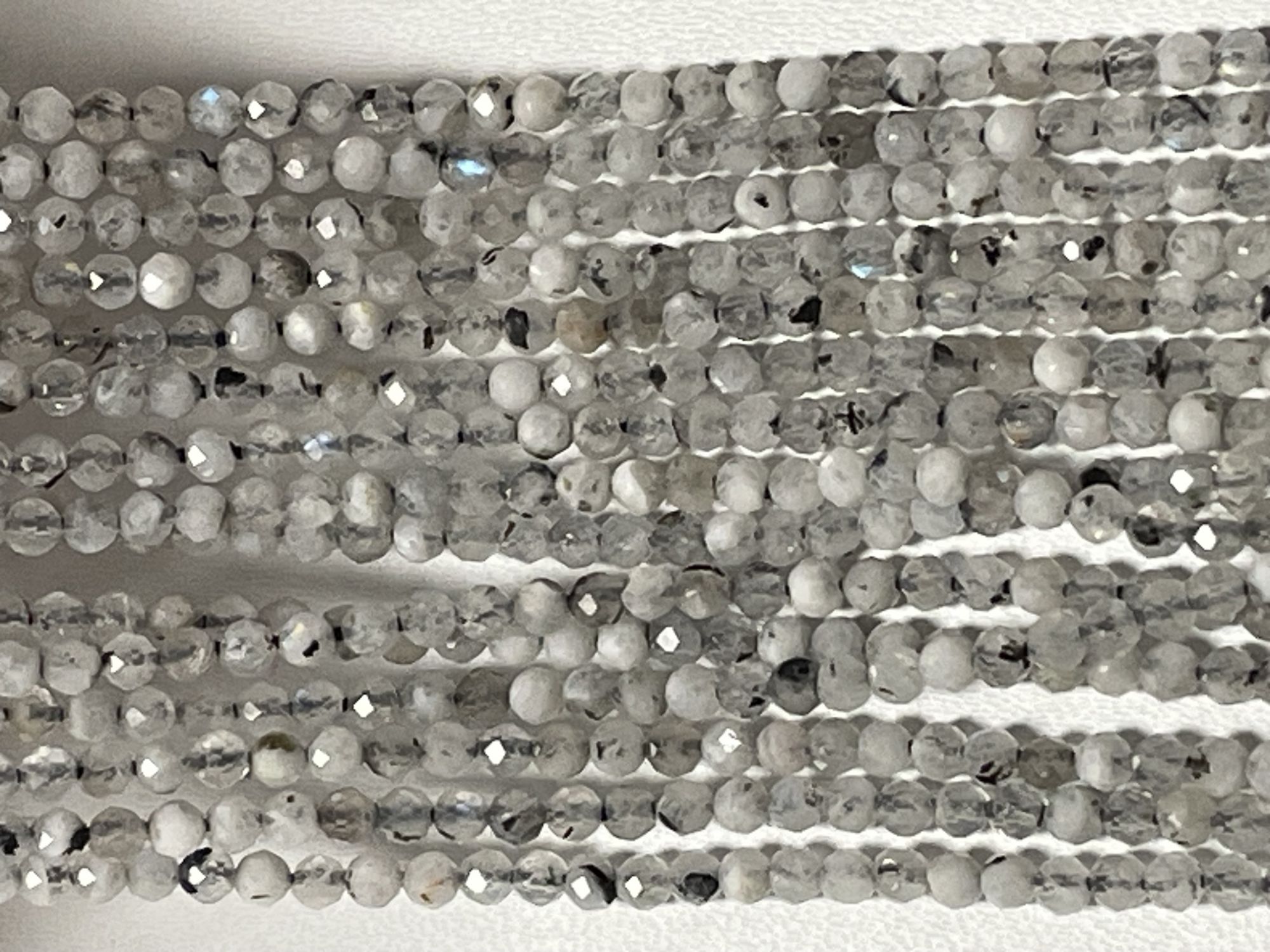 Rainbow Moonstone Rondelle Faceted