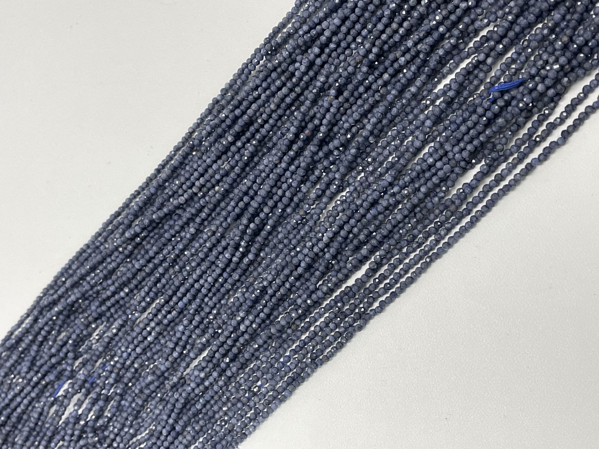 Natural Grey Blue Sapphire Rondelle