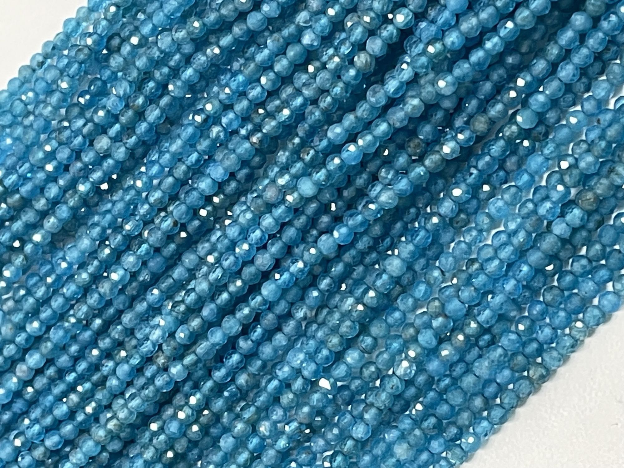 Neon Apatite Rondelle Faceted