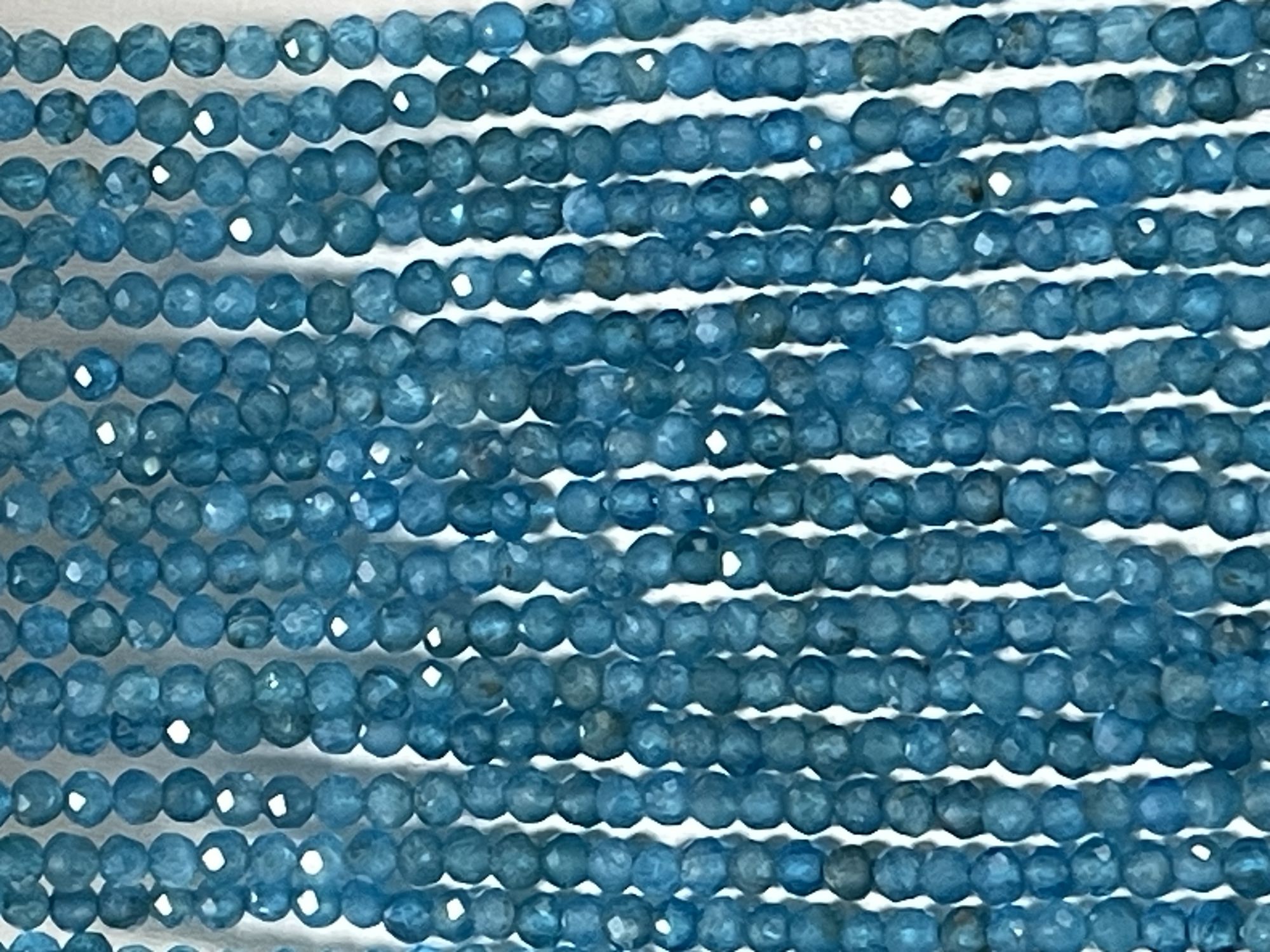 Neon Apatite Rondelle Faceted