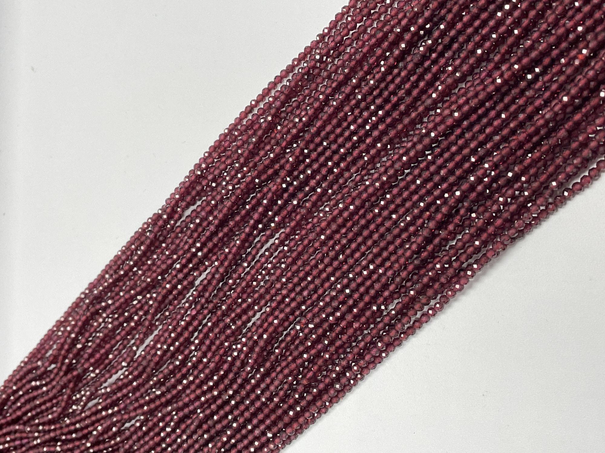 Red Garnet Rondelle Faceted