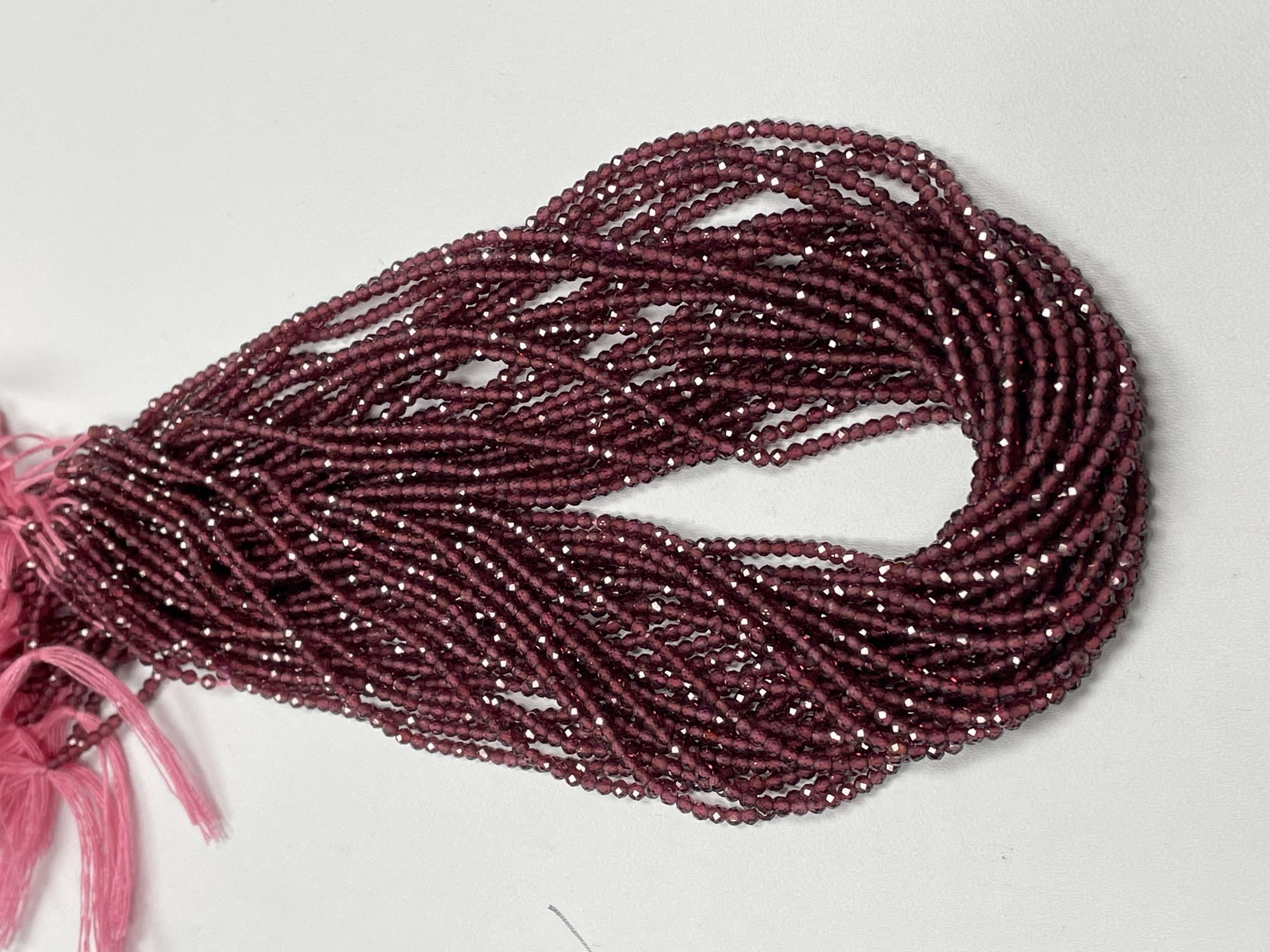 Rhodolite Garnet Rondelle Faceted