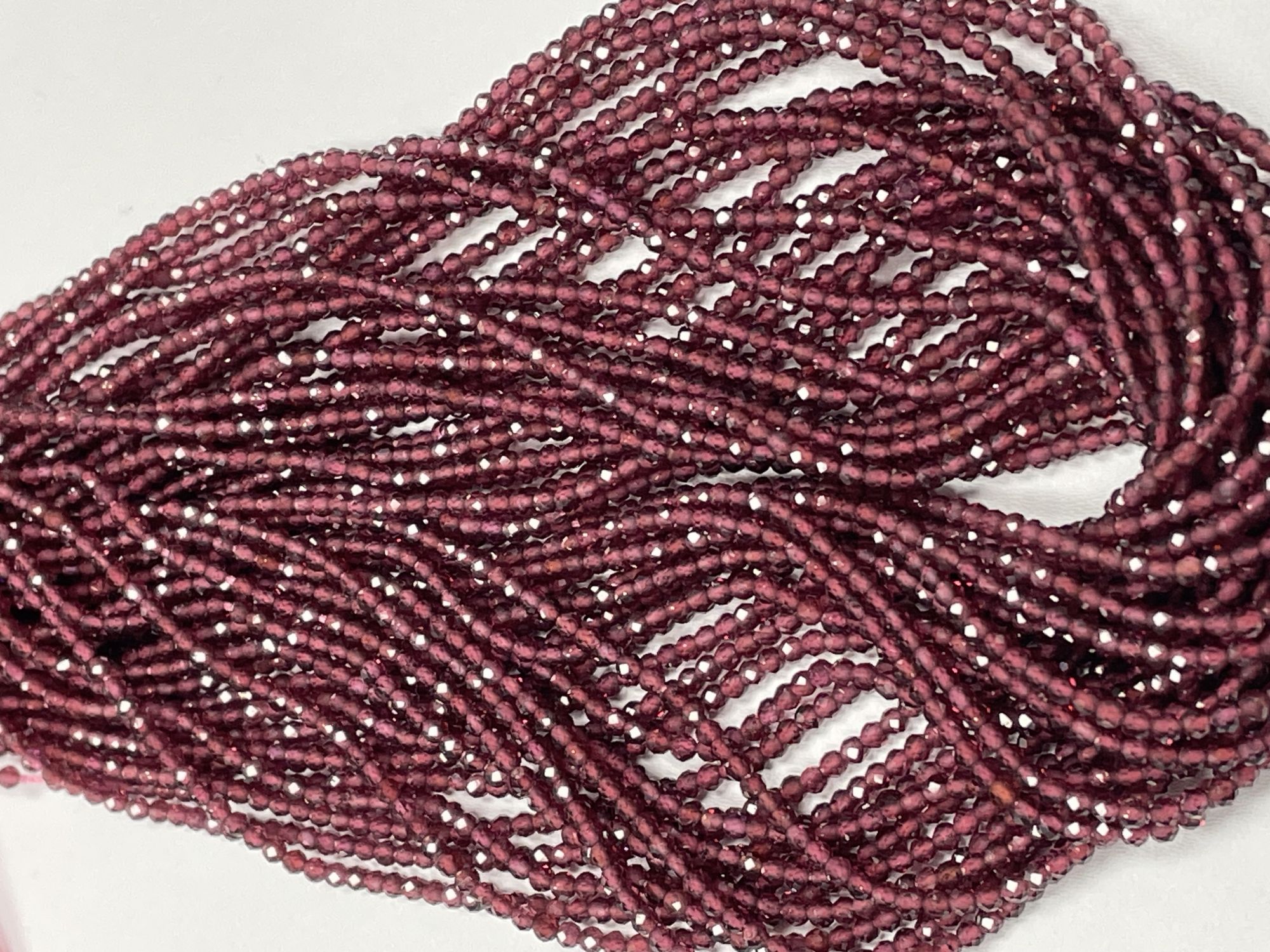 Rhodolite Garnet Rondelle Faceted