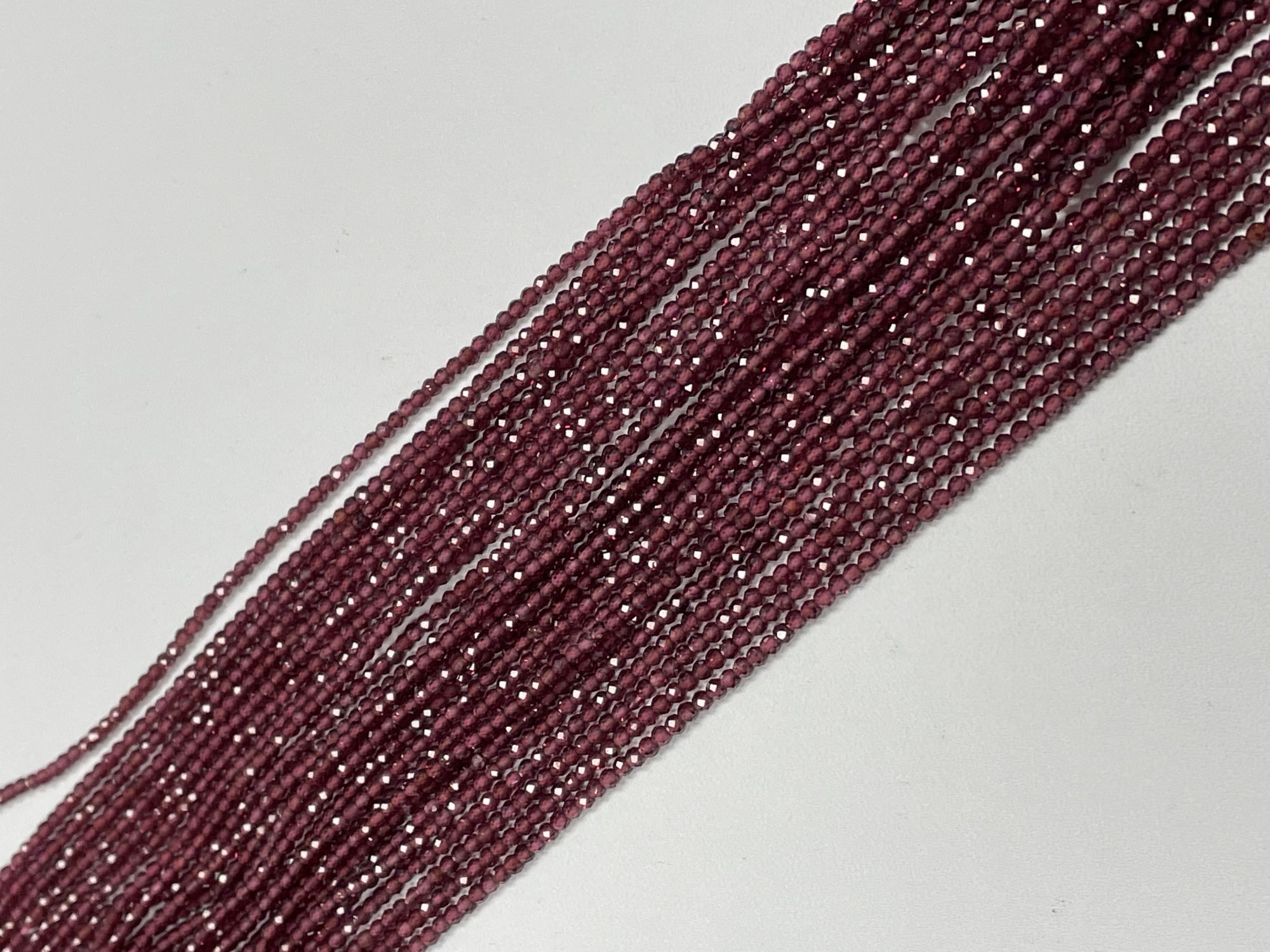 Rhodolite Garnet Rondelle Faceted