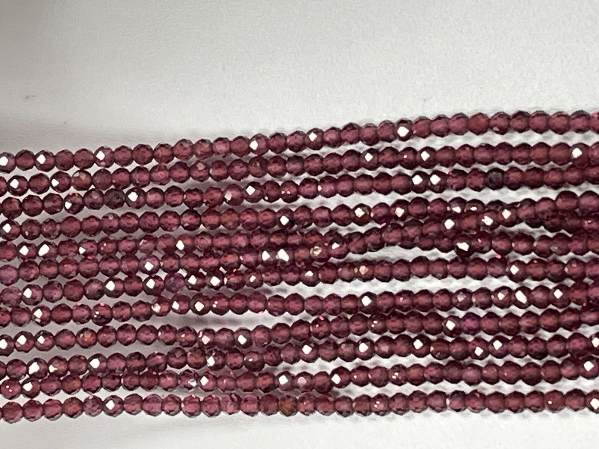 Rhodolite Garnet Rondelle Faceted