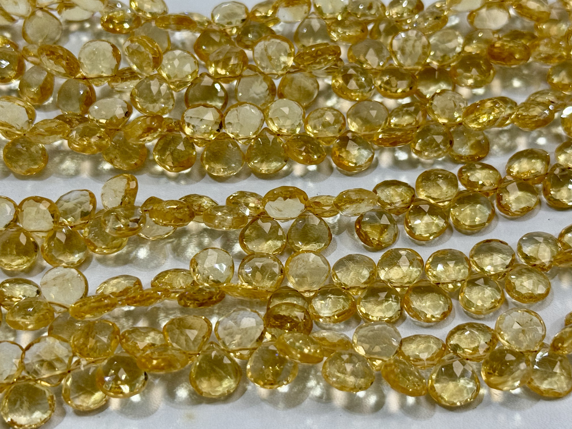 Citrine Heart Faceted