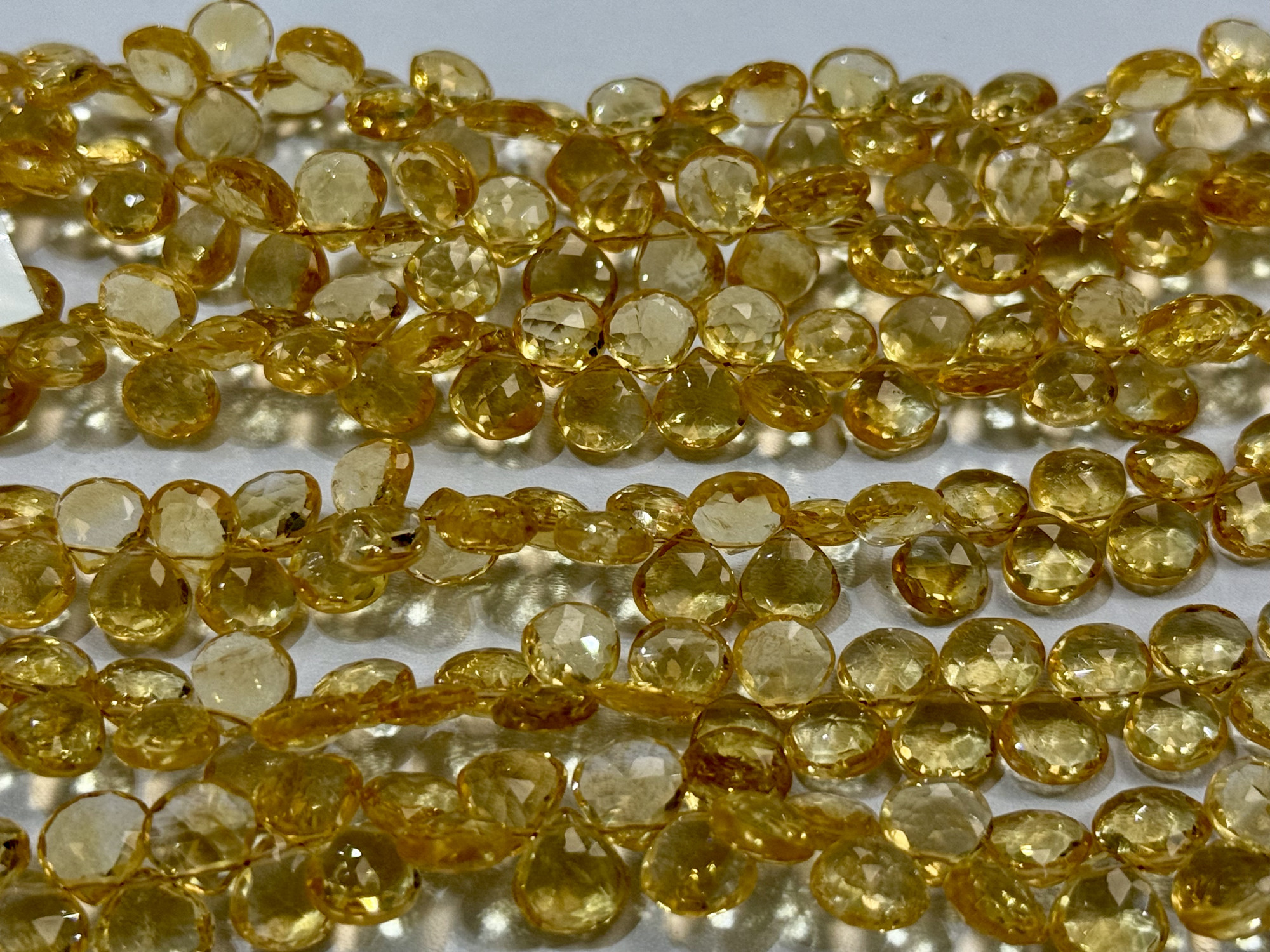 Citrine Heart Faceted