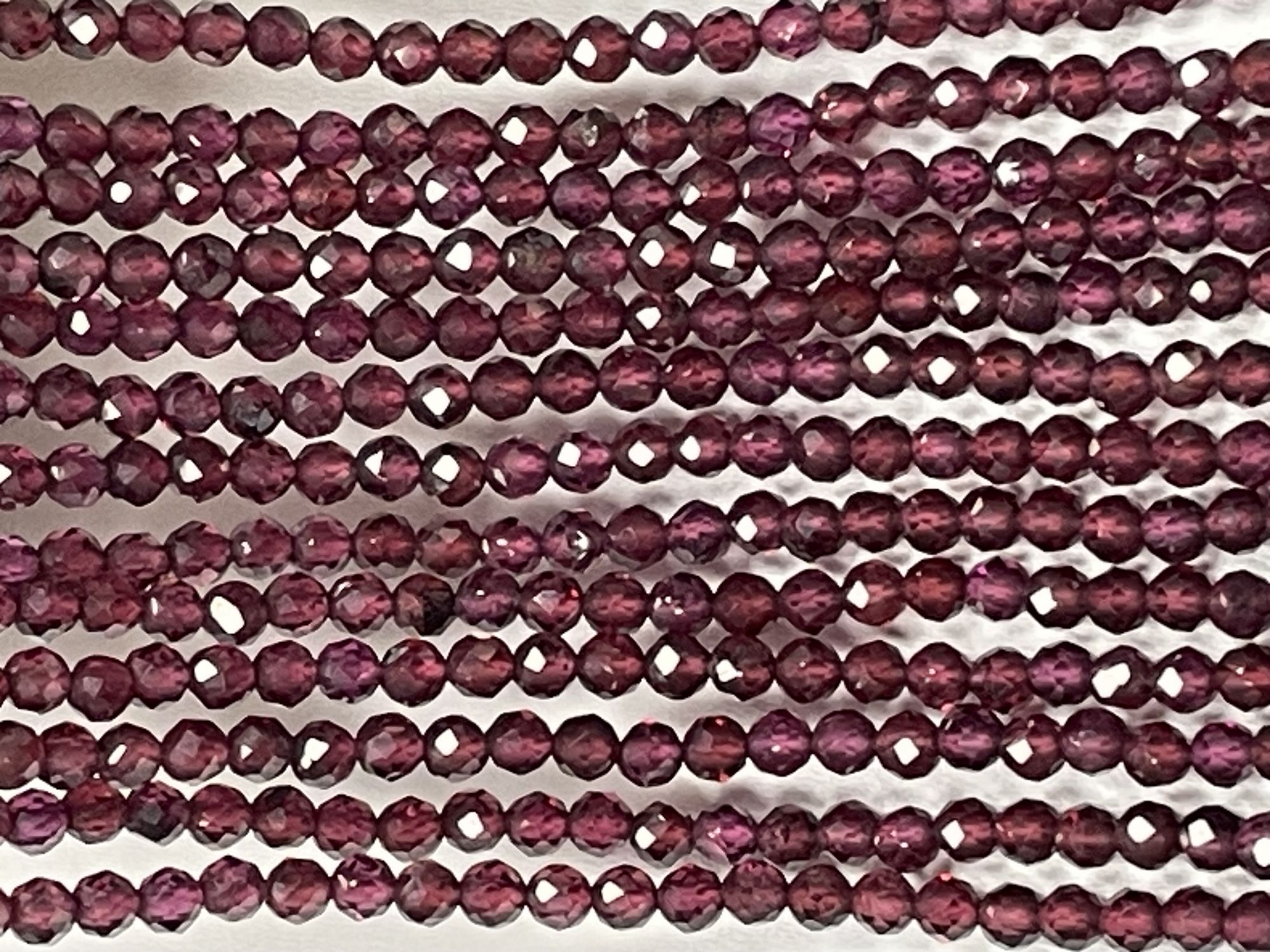 Rhodolite Garnet Rondelle Faceted