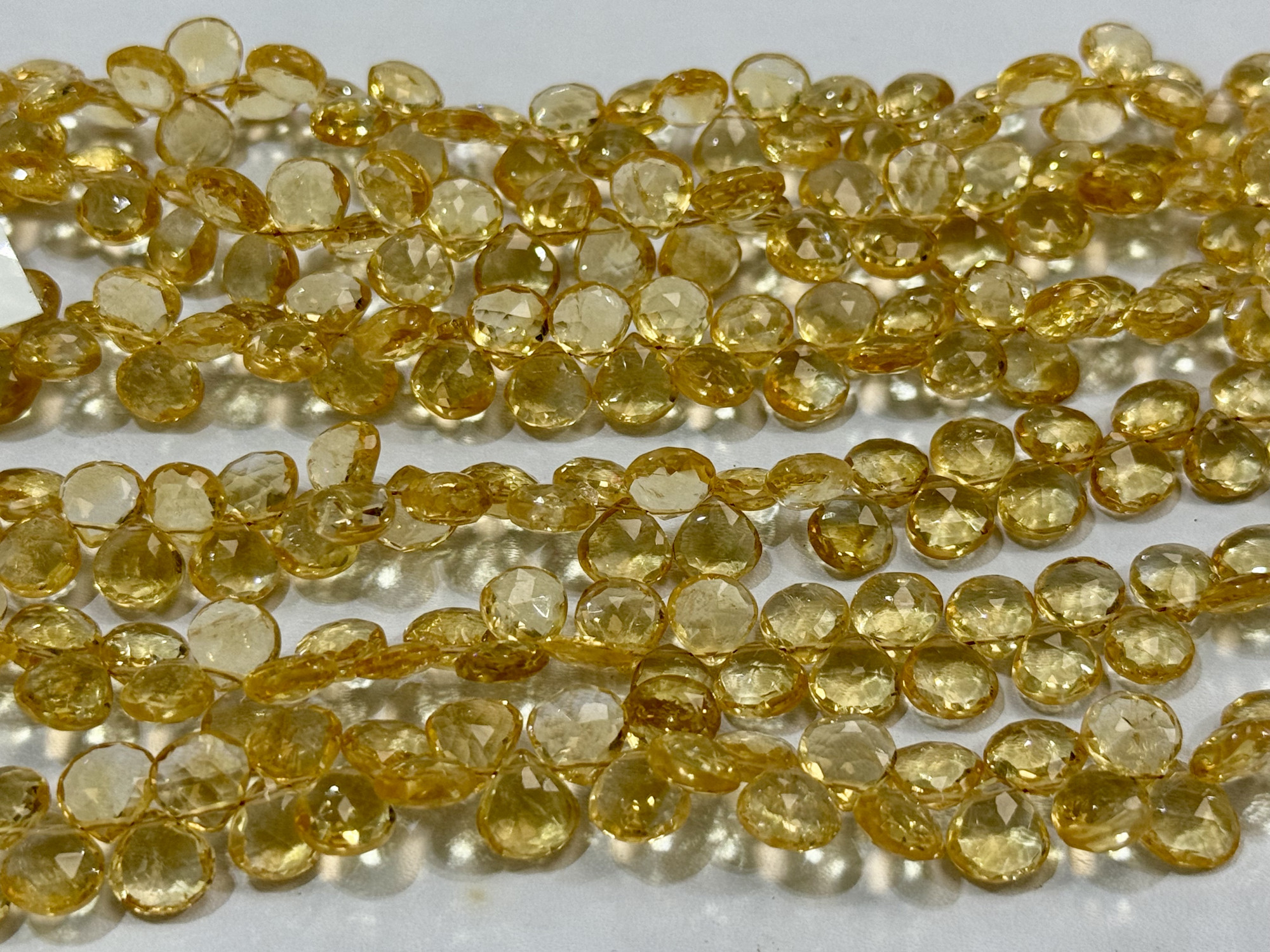 Citrine Heart Faceted