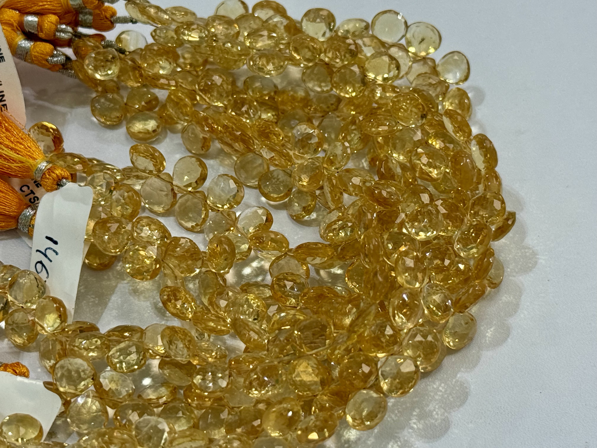 Citrine Heart Faceted