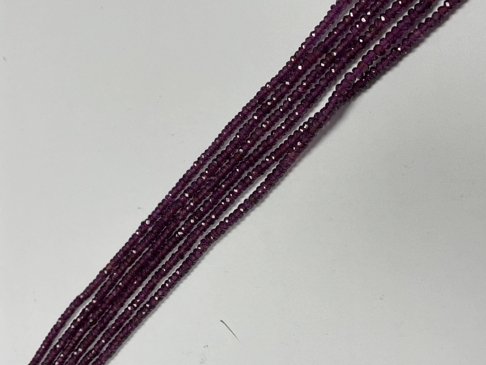 Purple Garnet Rondelle Faceted