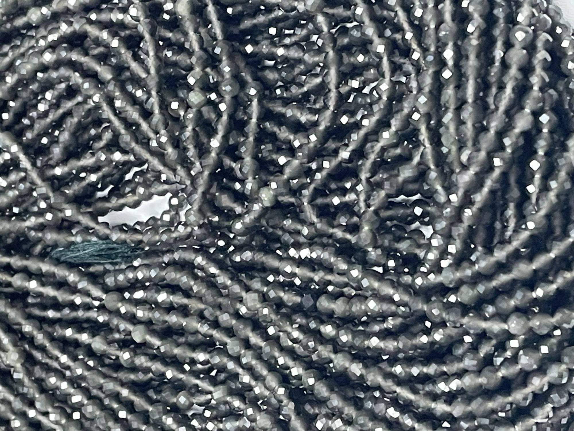 Cats Eye Rondelle Faceted