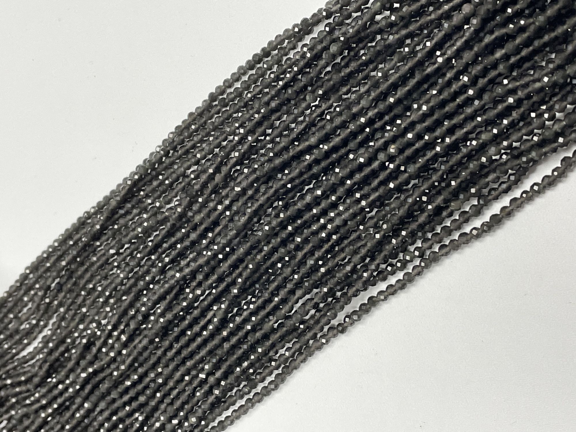 Cats Eye Rondelle Faceted