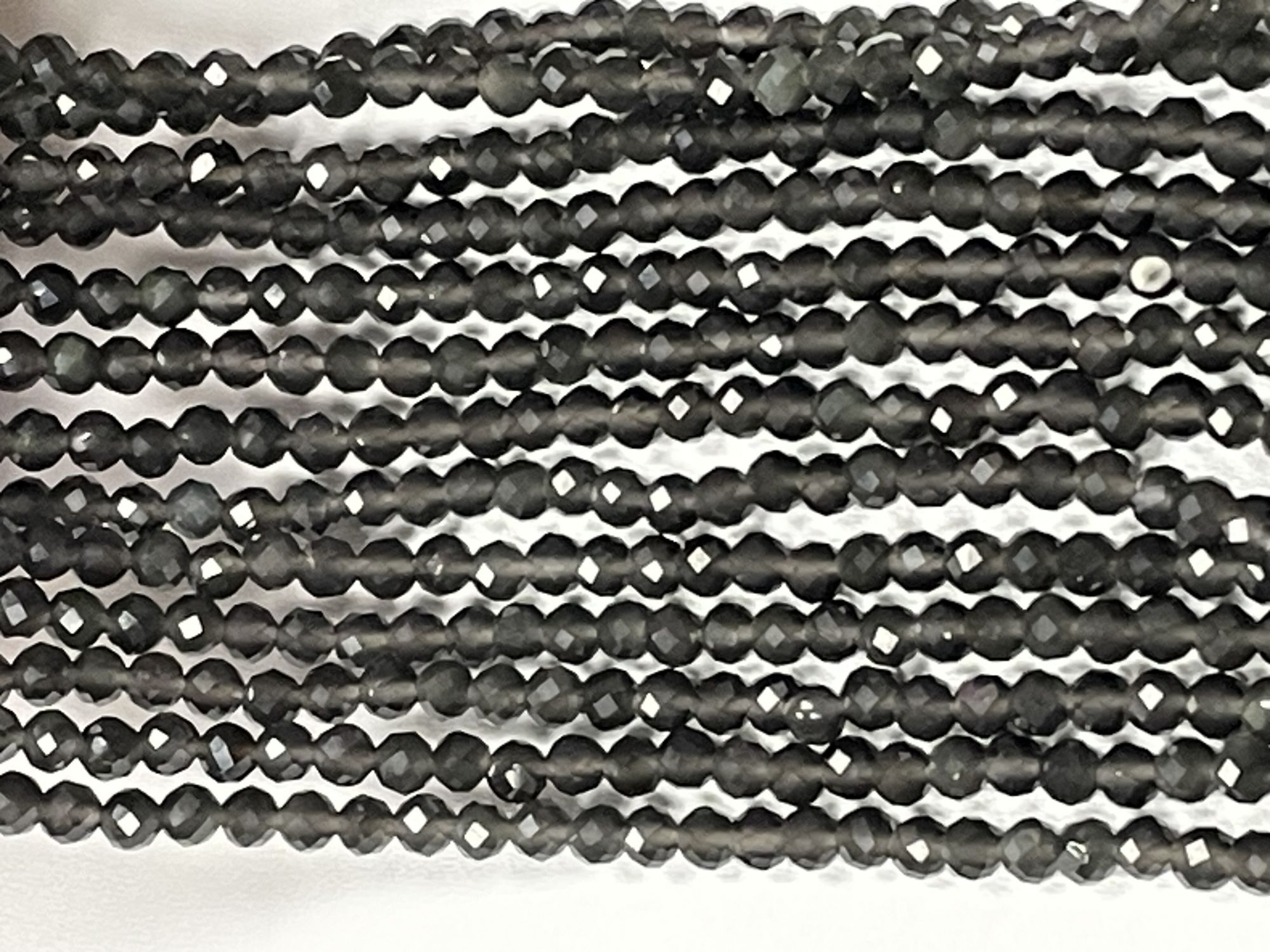 Cats Eye Rondelle Faceted