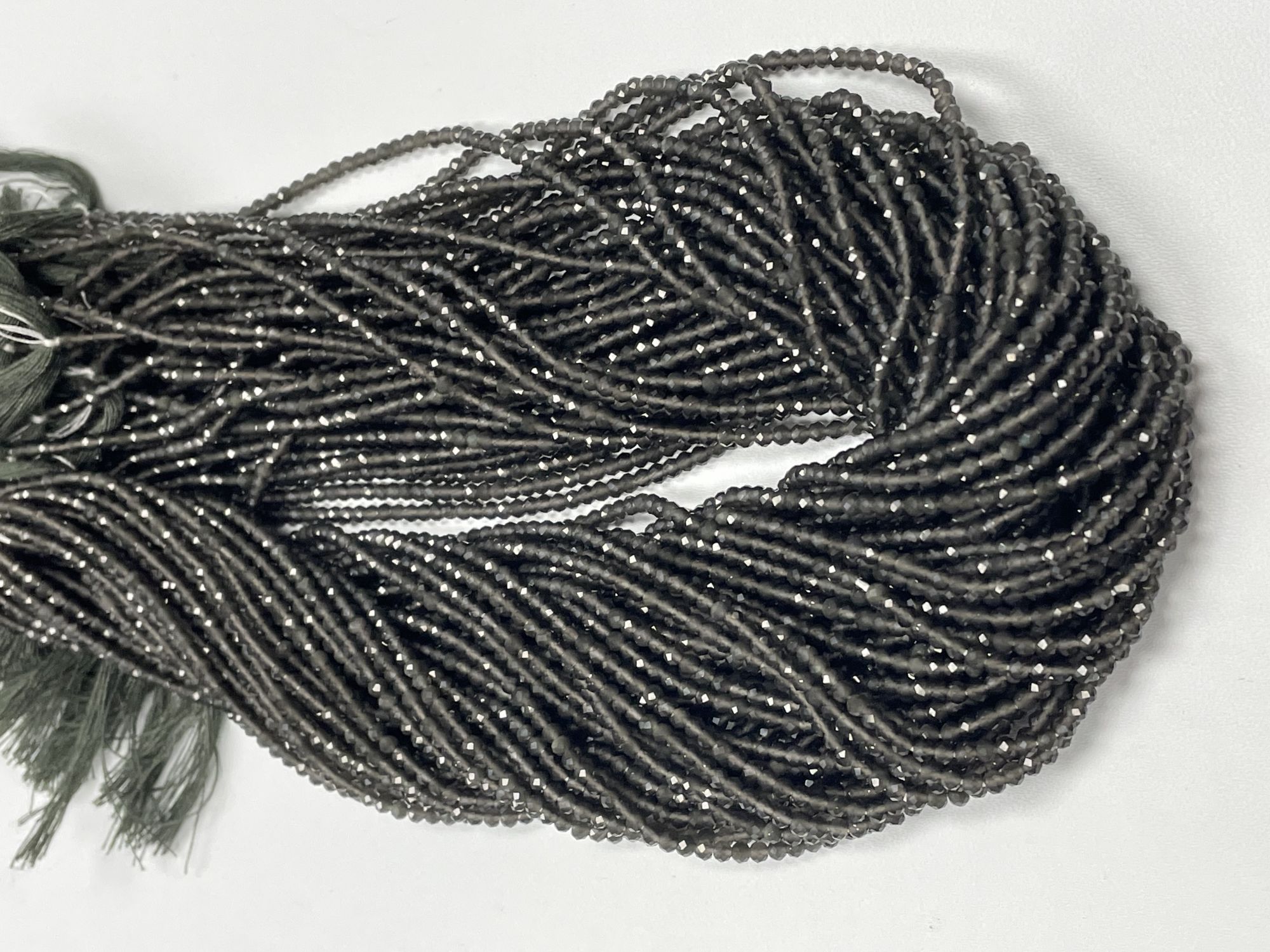 Cats Eye Rondelle Faceted