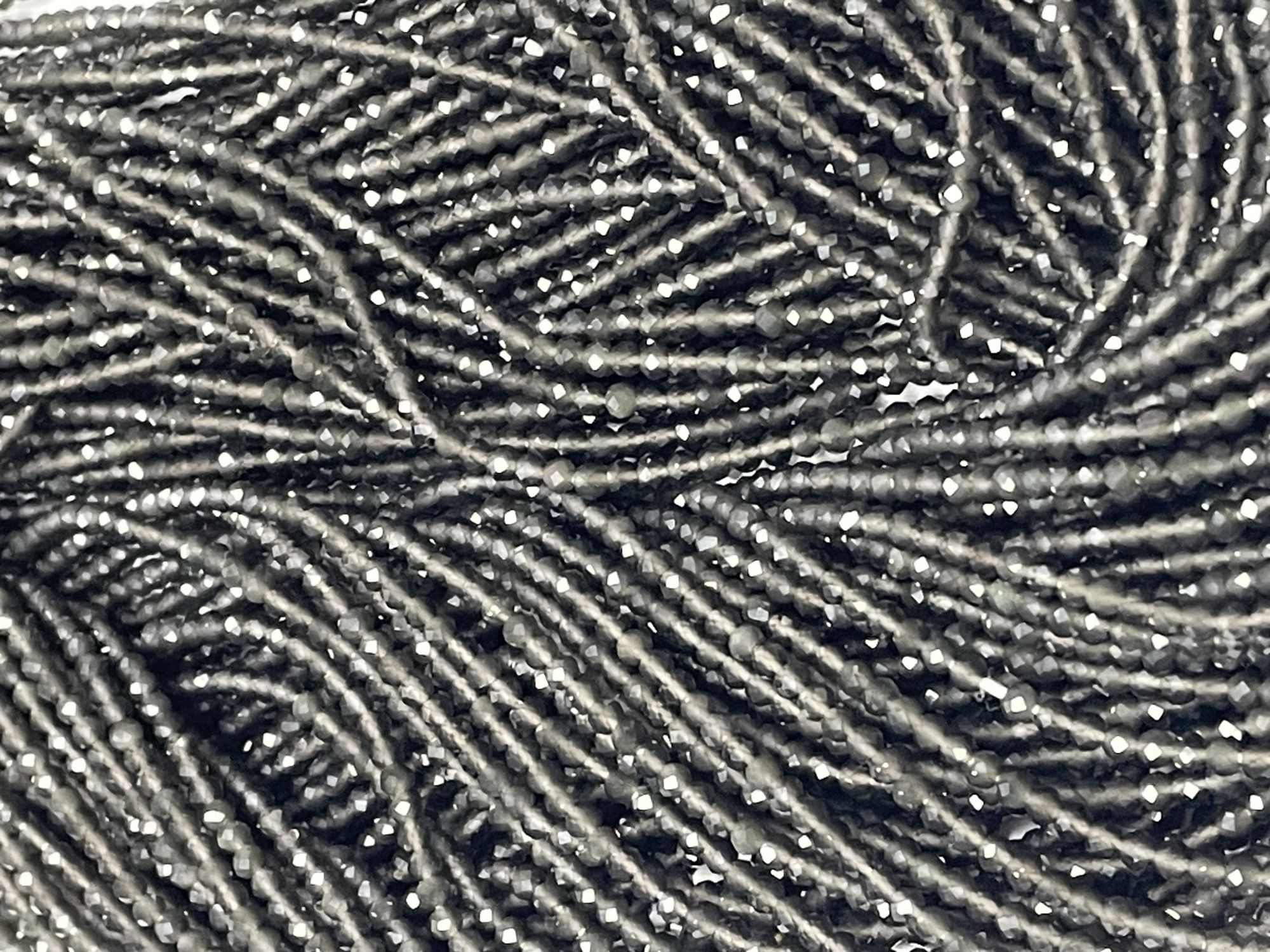 Cats Eye Rondelle Faceted