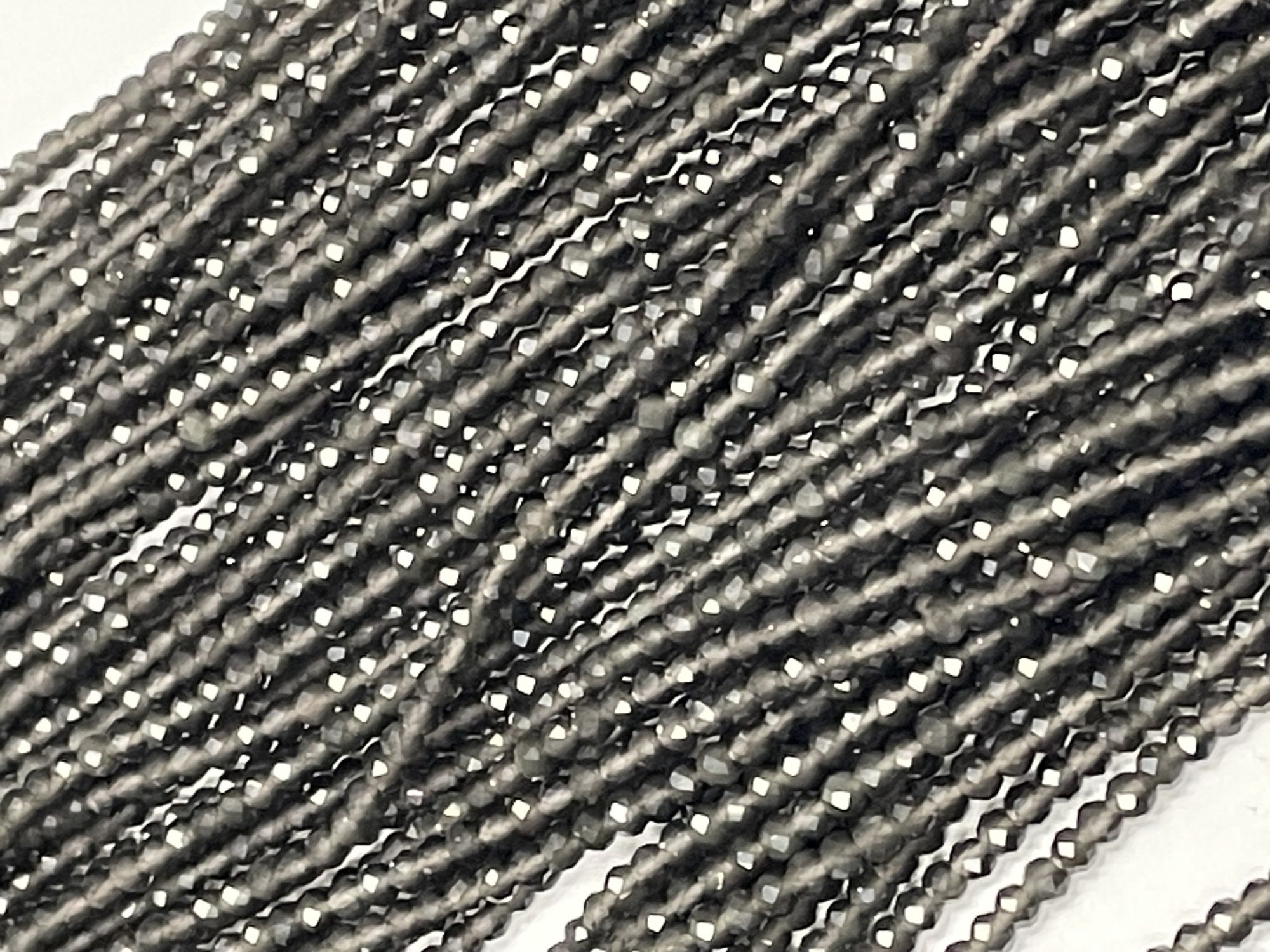 Cats Eye Rondelle Faceted