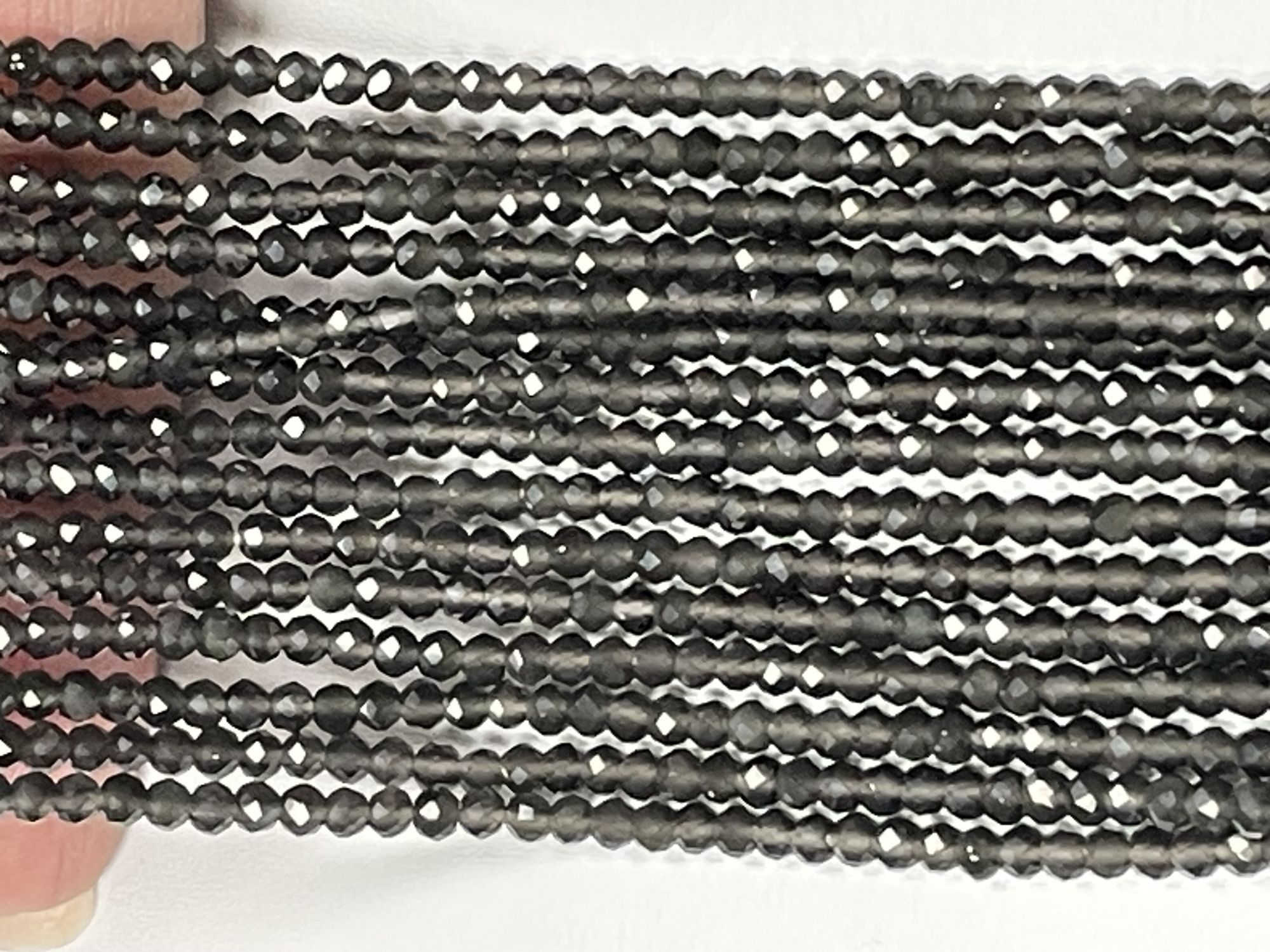 Cats Eye Rondelle Faceted