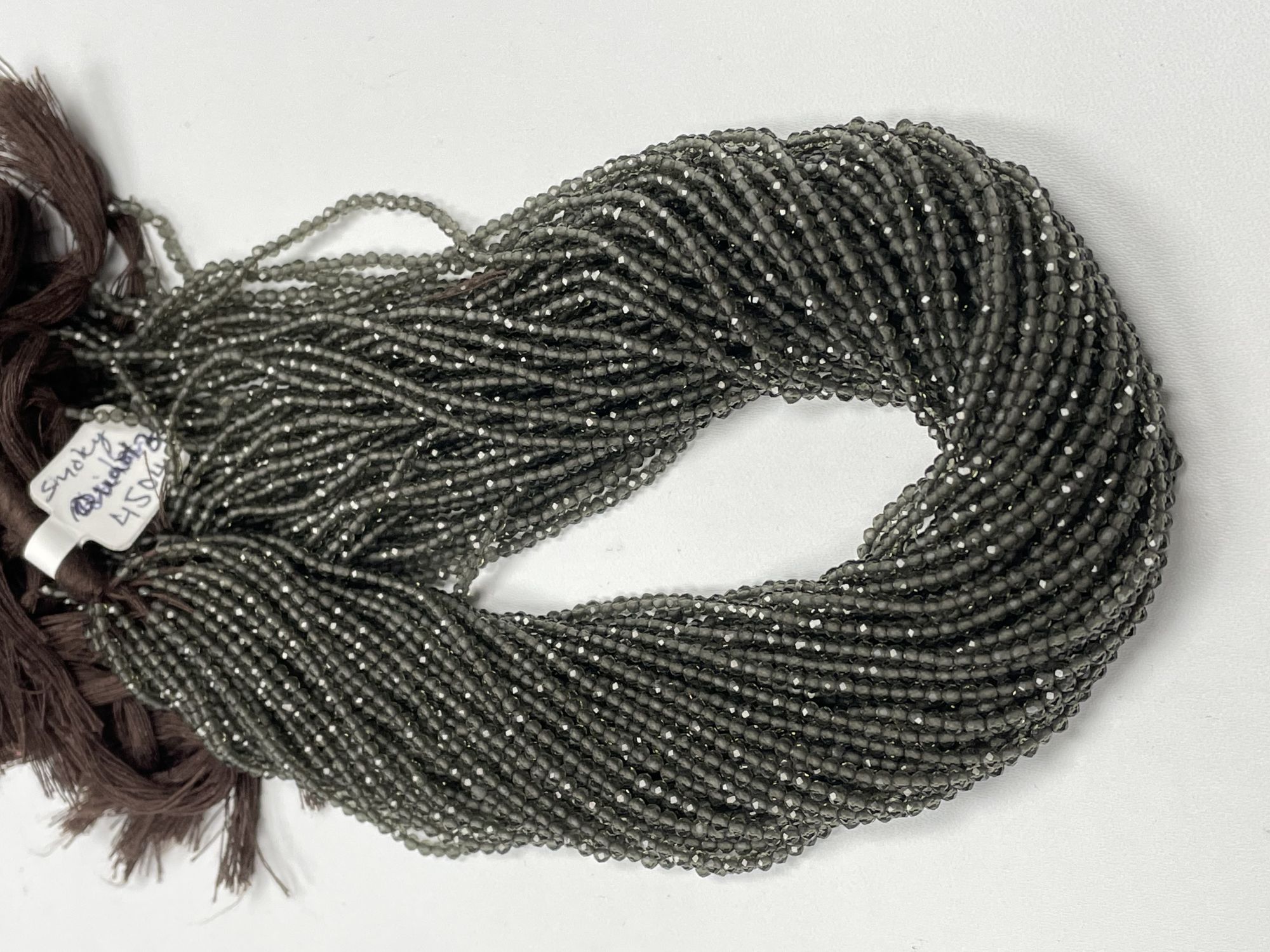 Smoky Quartz Rondelle Faceted