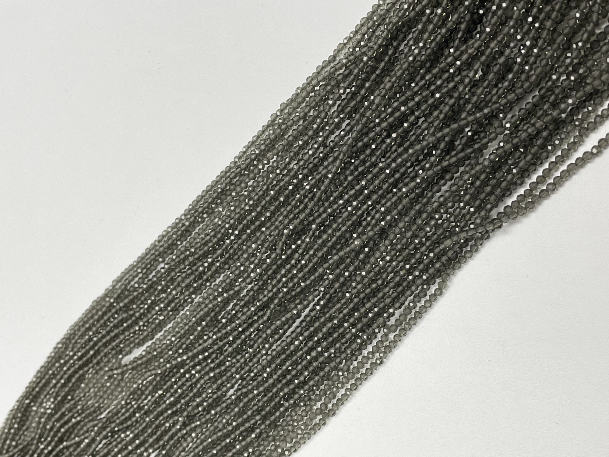 Smoky Quartz Rondelle Faceted